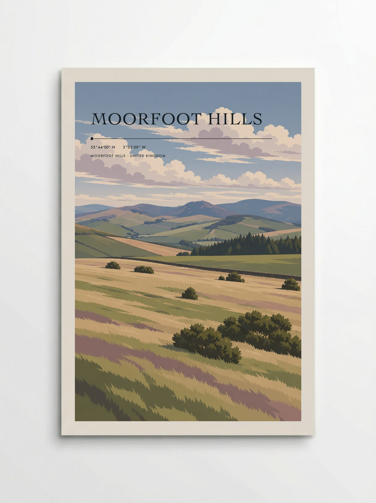 Moorfoot Hills | Travel Poster - Poster