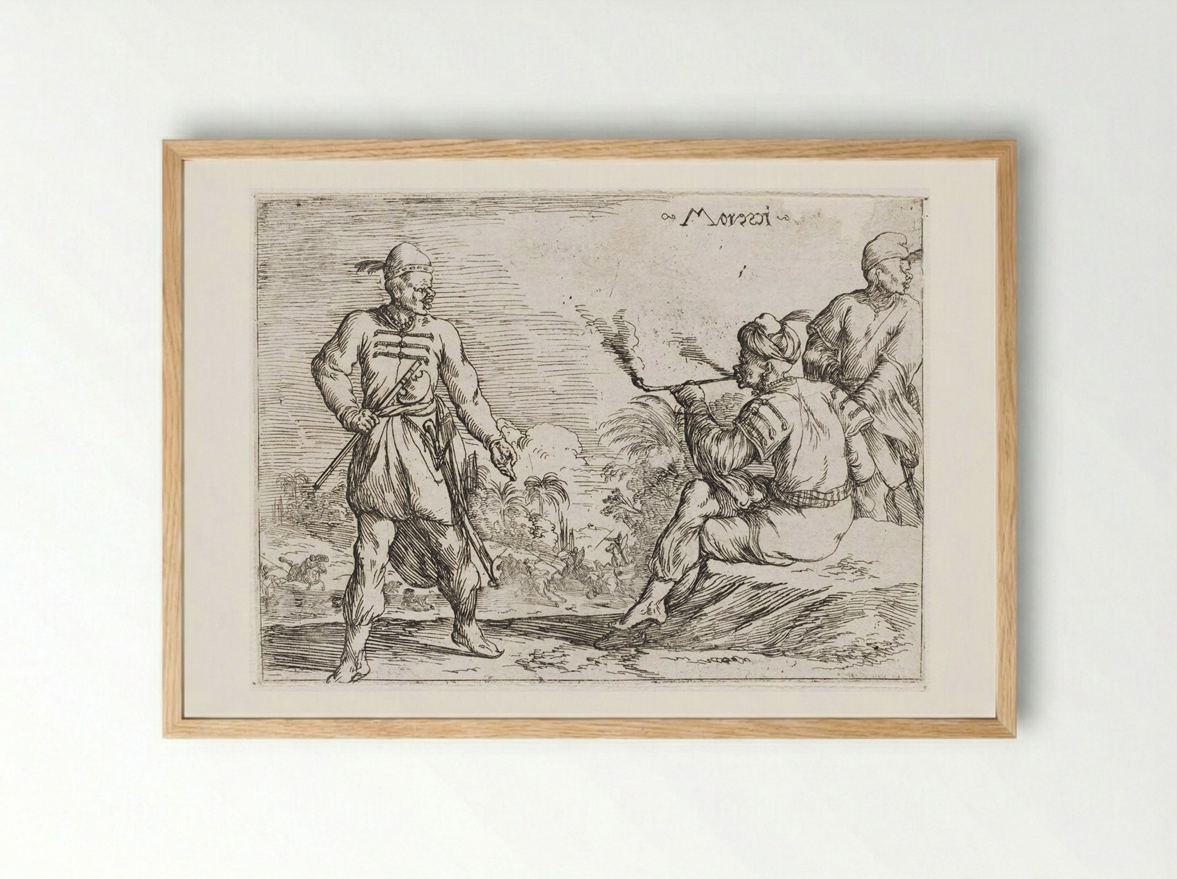 Moorish Costumes - Johann Wilhelm Baur - Framed Print Wood