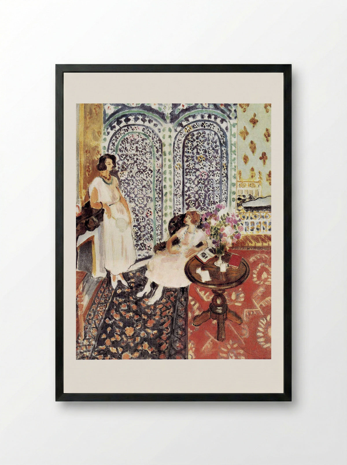 Moorish Screen - Henri Matisse - Framed Print Black