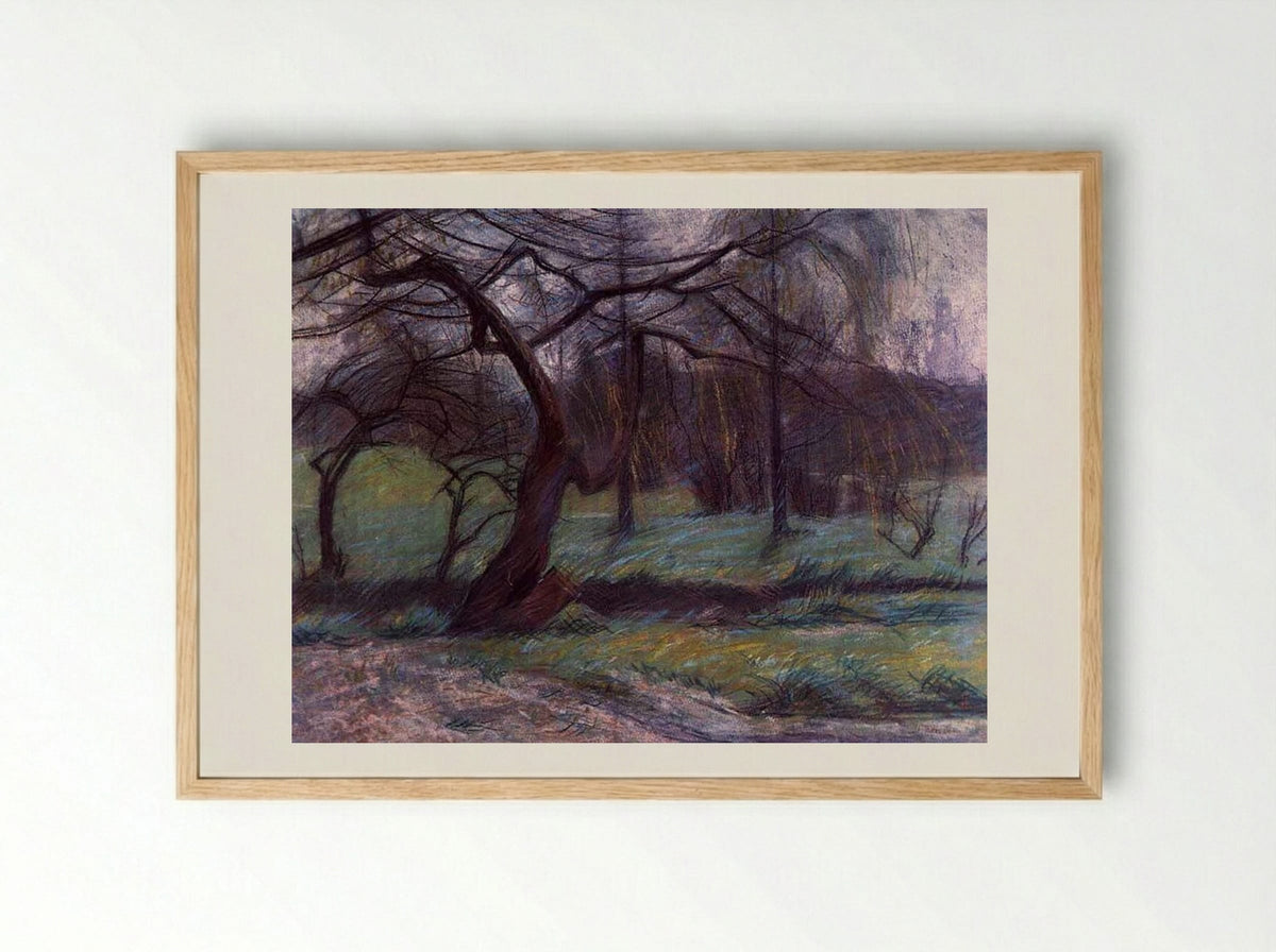 Moorland - Umberto Boccioni - Framed Print Wood