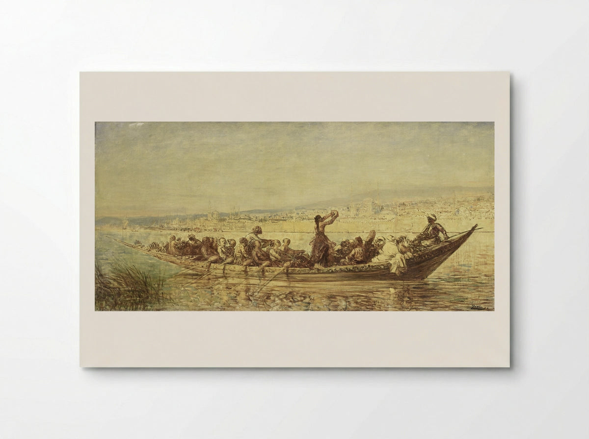 Moorse roeiers bij Constantinopel - Félix Ziem - Poster