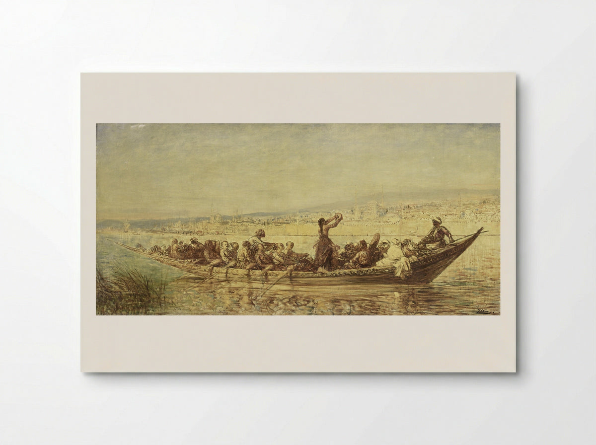 Moorse roeiers bij Constantinopel - Félix Ziem - Poster