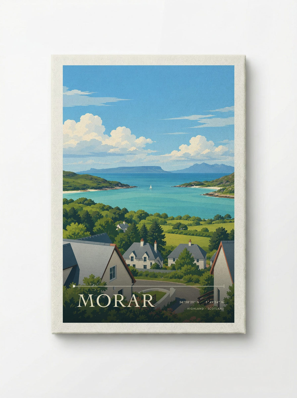 Morar, Highland | Travel Poster - Canvas