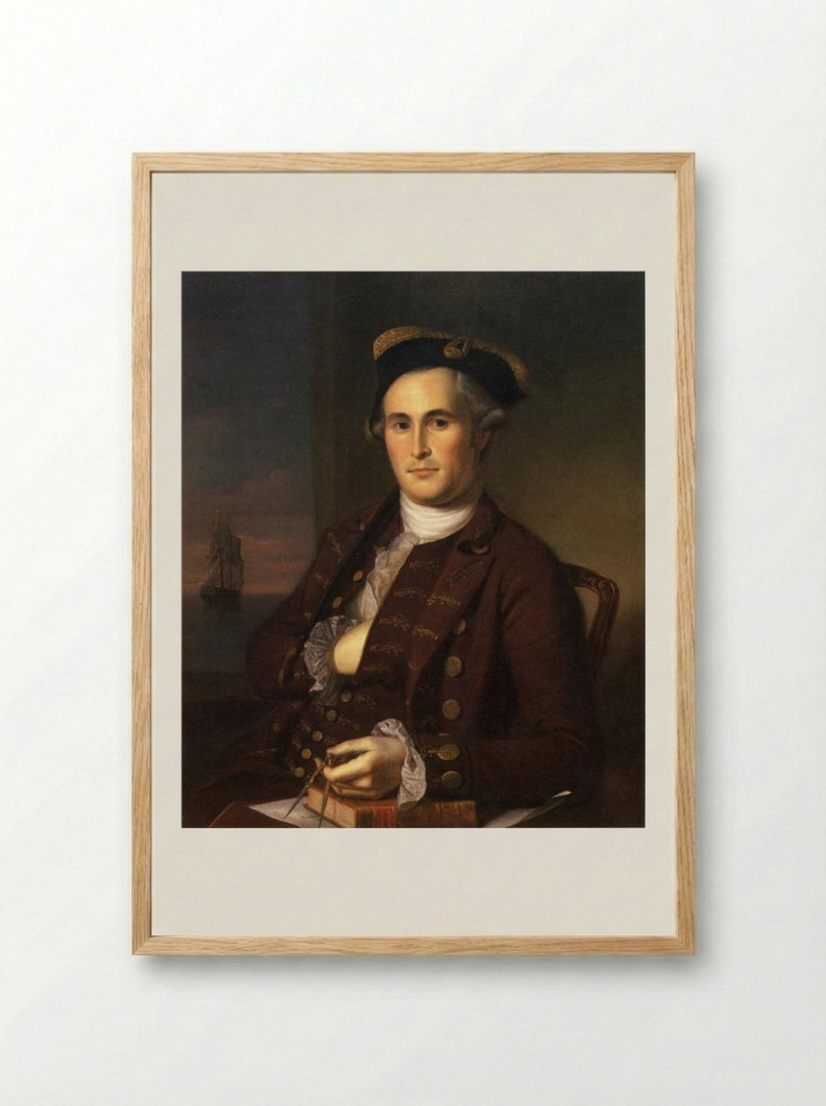 Mordecai Gist - Charles Willson Peale - Framed Print Wood