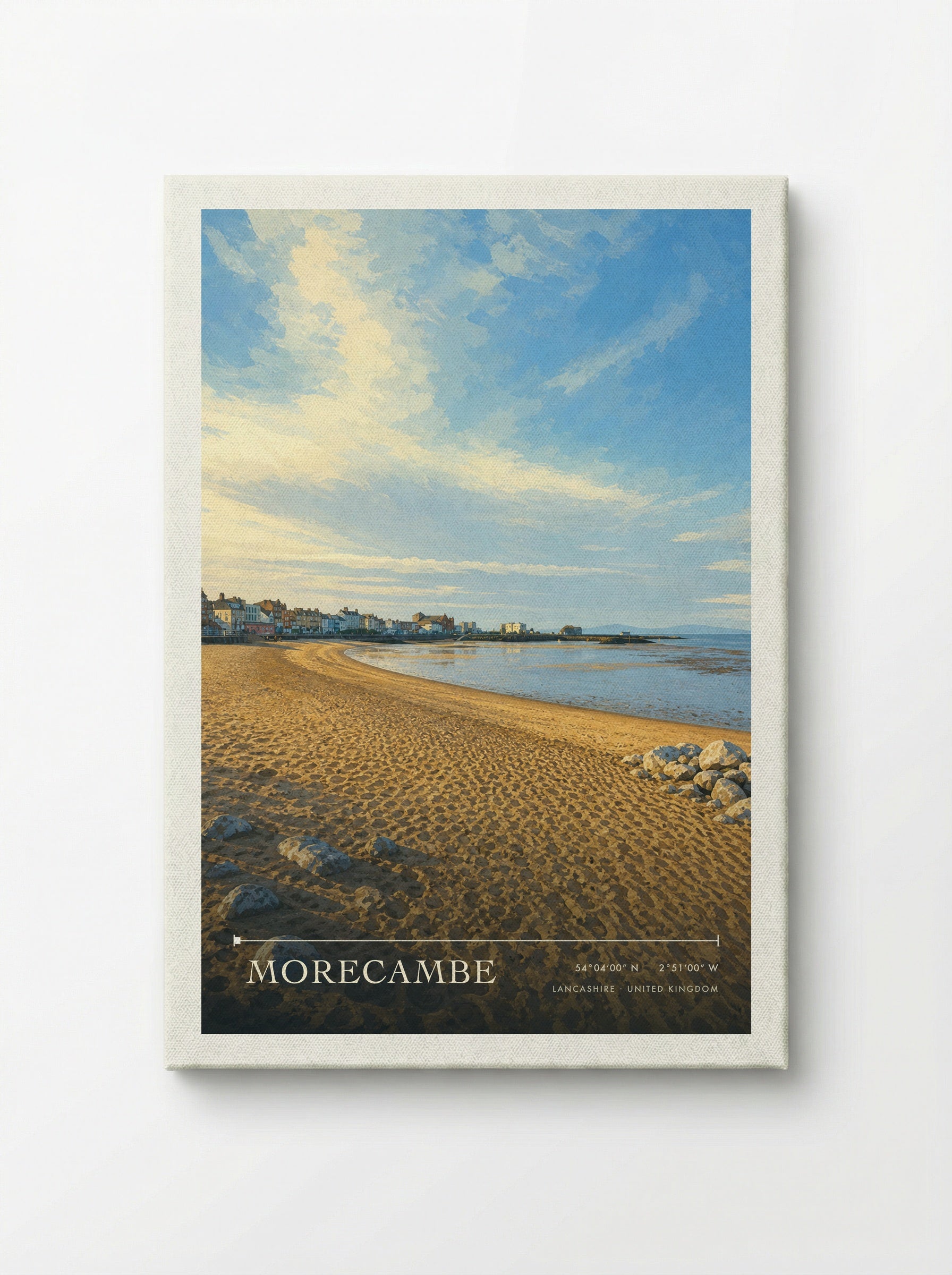 Morecambe Lancashire United Kingdom Travel Poster - Canvas