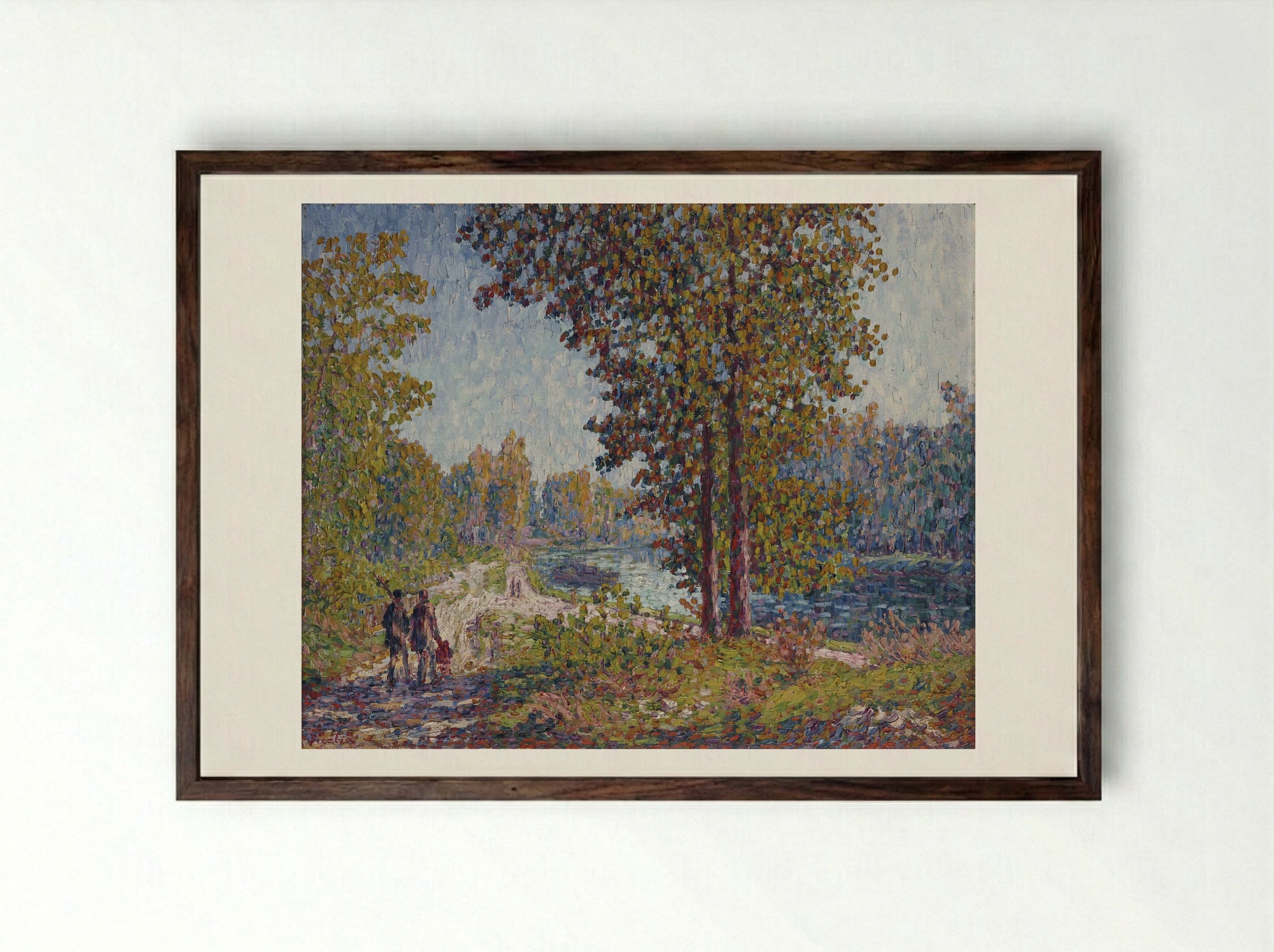 Moret-sur-Loing - Francis Picabia - Framed Print Dark Wood