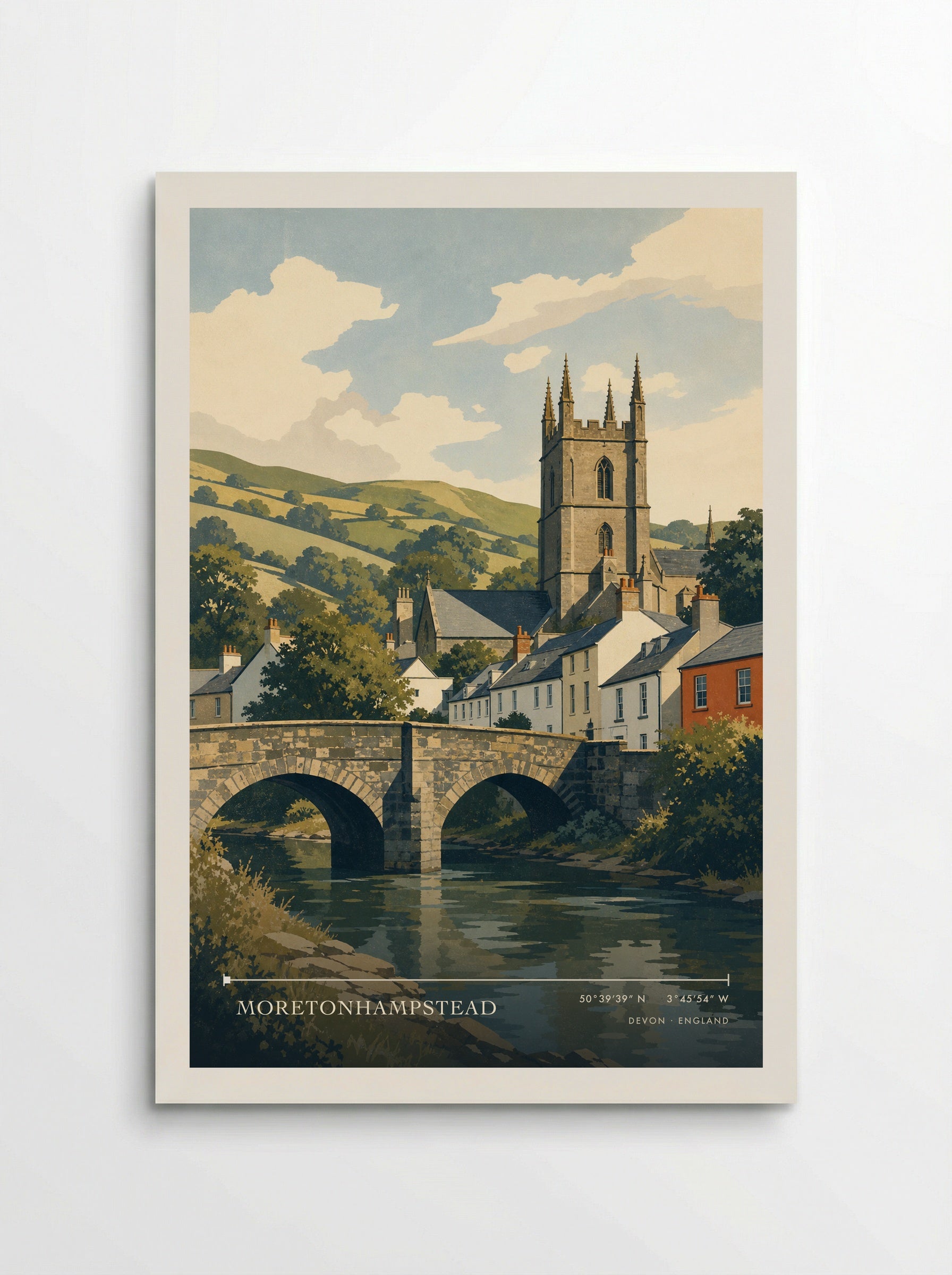 Moretonhampstead Devon England Travel Poster - Poster