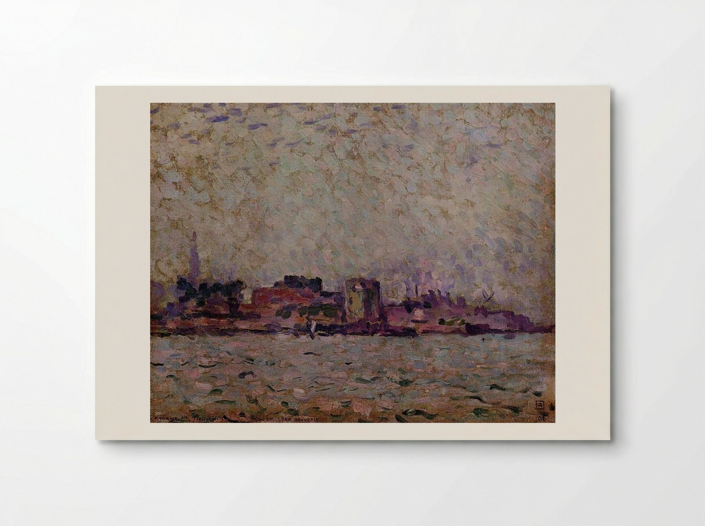 Morning Fog over the Port of Veer, Holland - Théo van Rysselberghe - Poster