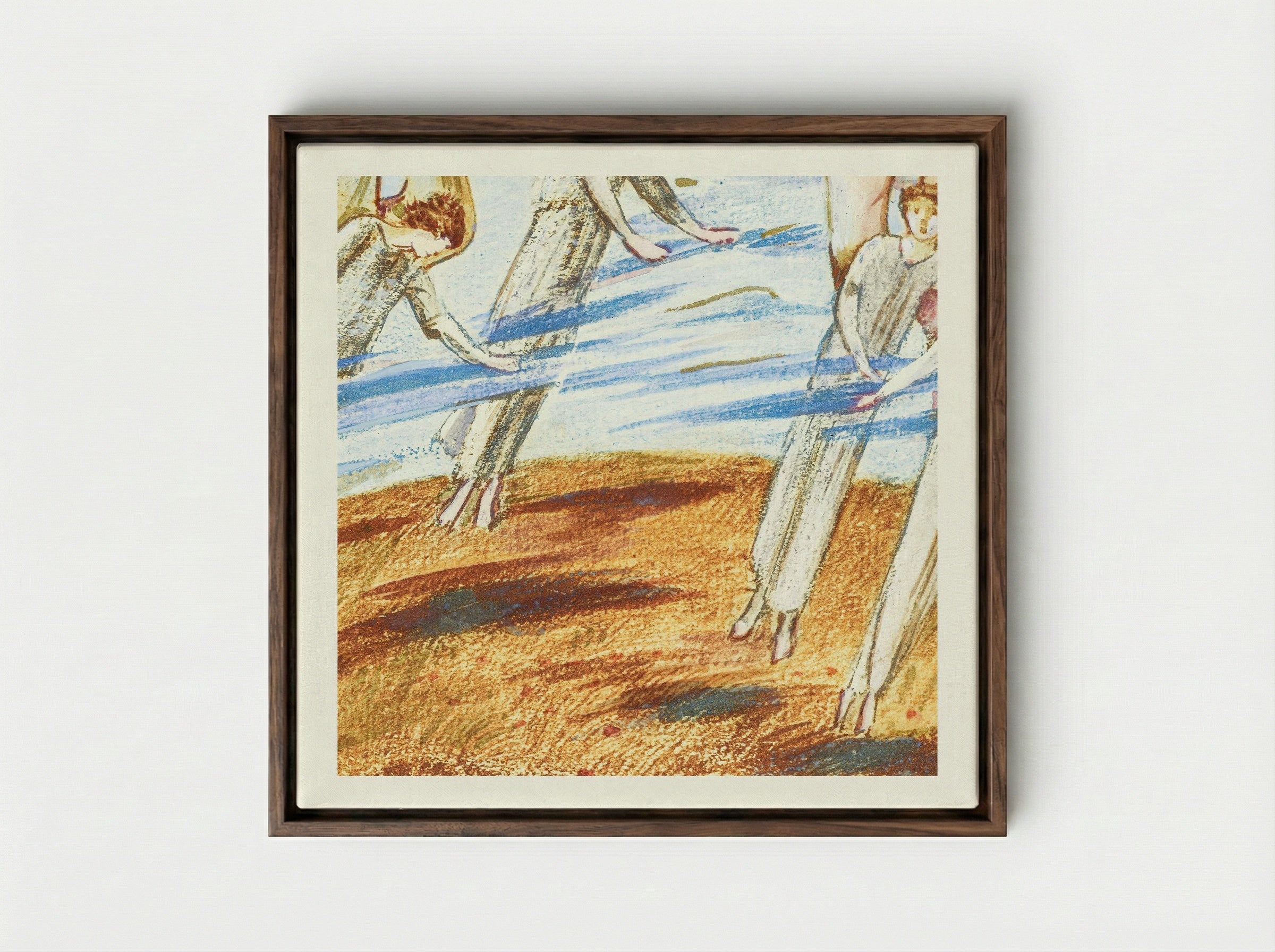 Morning Glories, from The Flower Book - Edward Burne-Jones - Framed Canvas Dark Wood