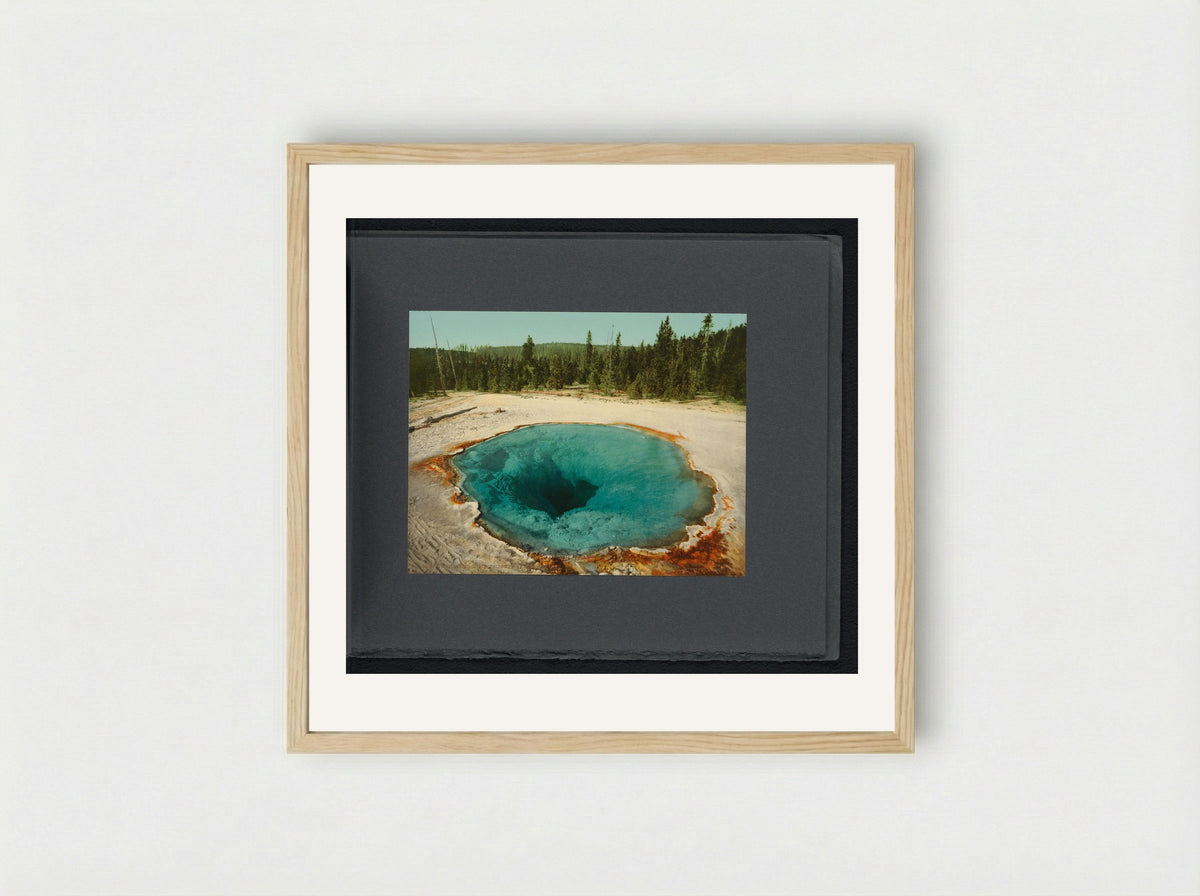 Morning Glory Pool, Yellowstone National Park - William Henry Jackson - Framed Print Wood