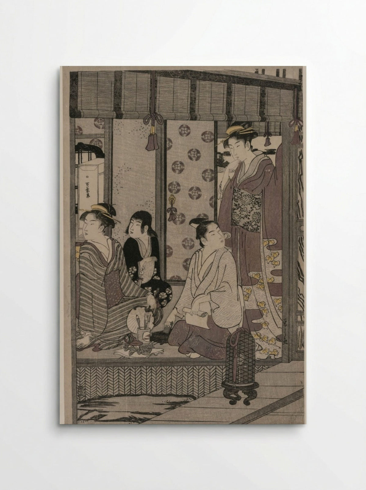 Morning Glory (from the series The Tale of Genji in Elegant Modern Dress) - Chōbunsai Eishi - Poster