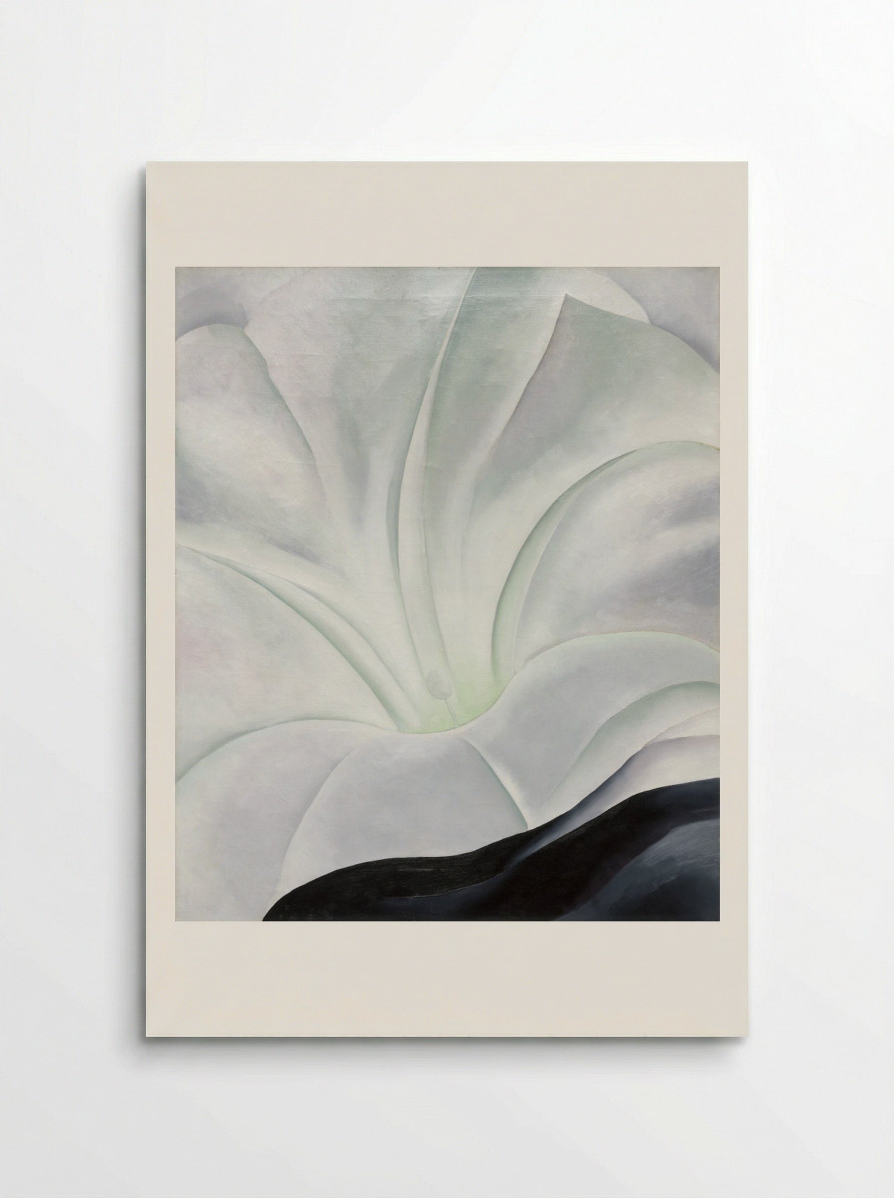 Morning Glory with Black - Georgia O'Keeffe - Poster