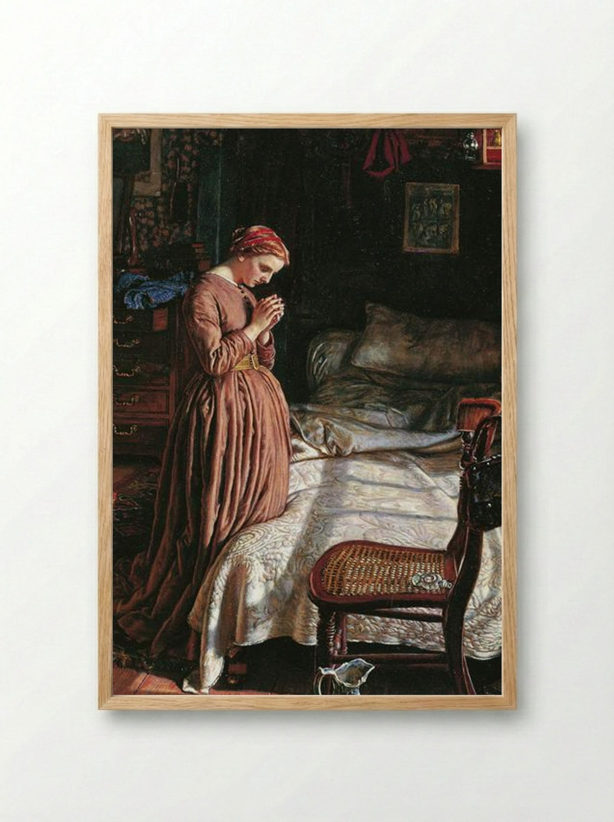 Morning Prayer - William Holman Hunt - Framed Print Wood