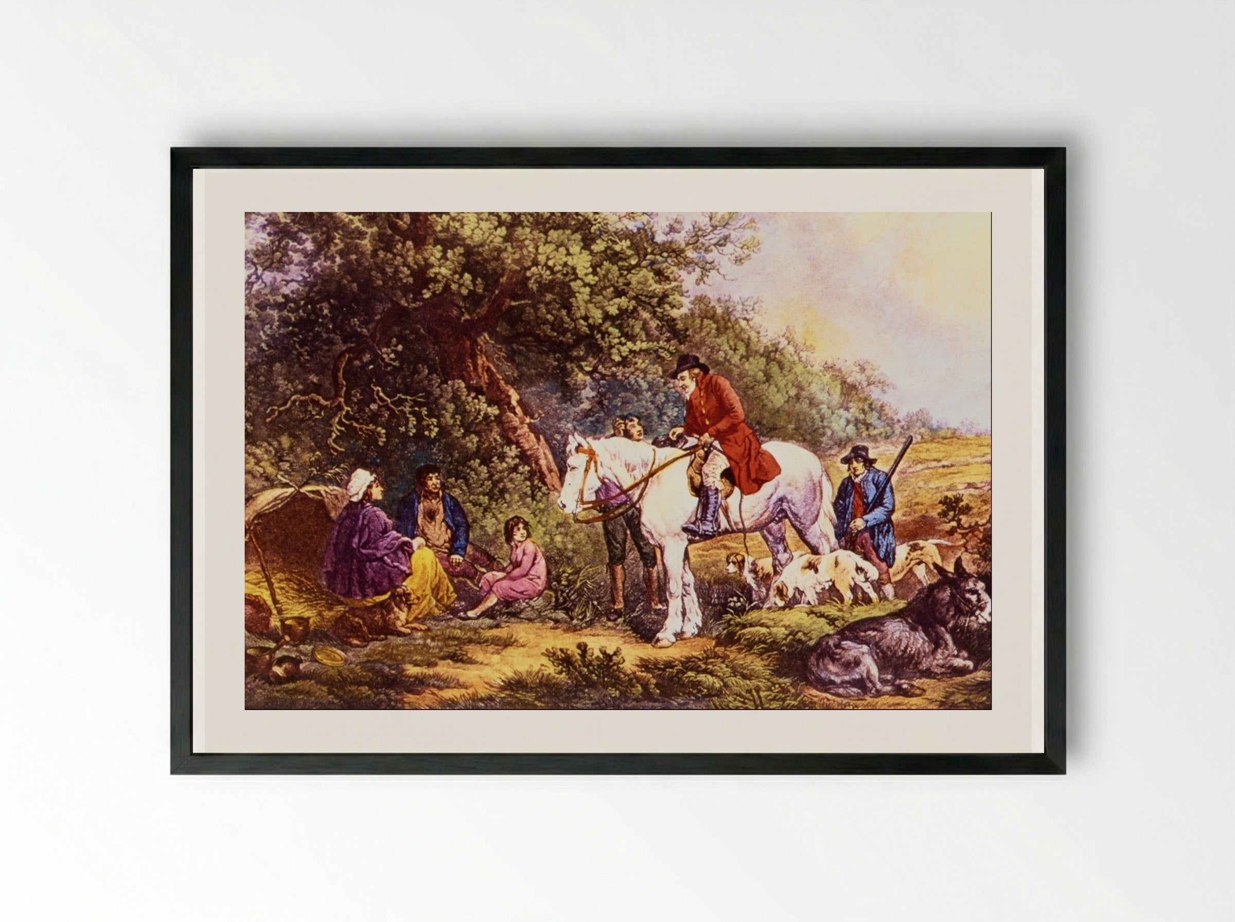 Morning (The Benevolent Sportsman) - George Morland - Framed Print Black