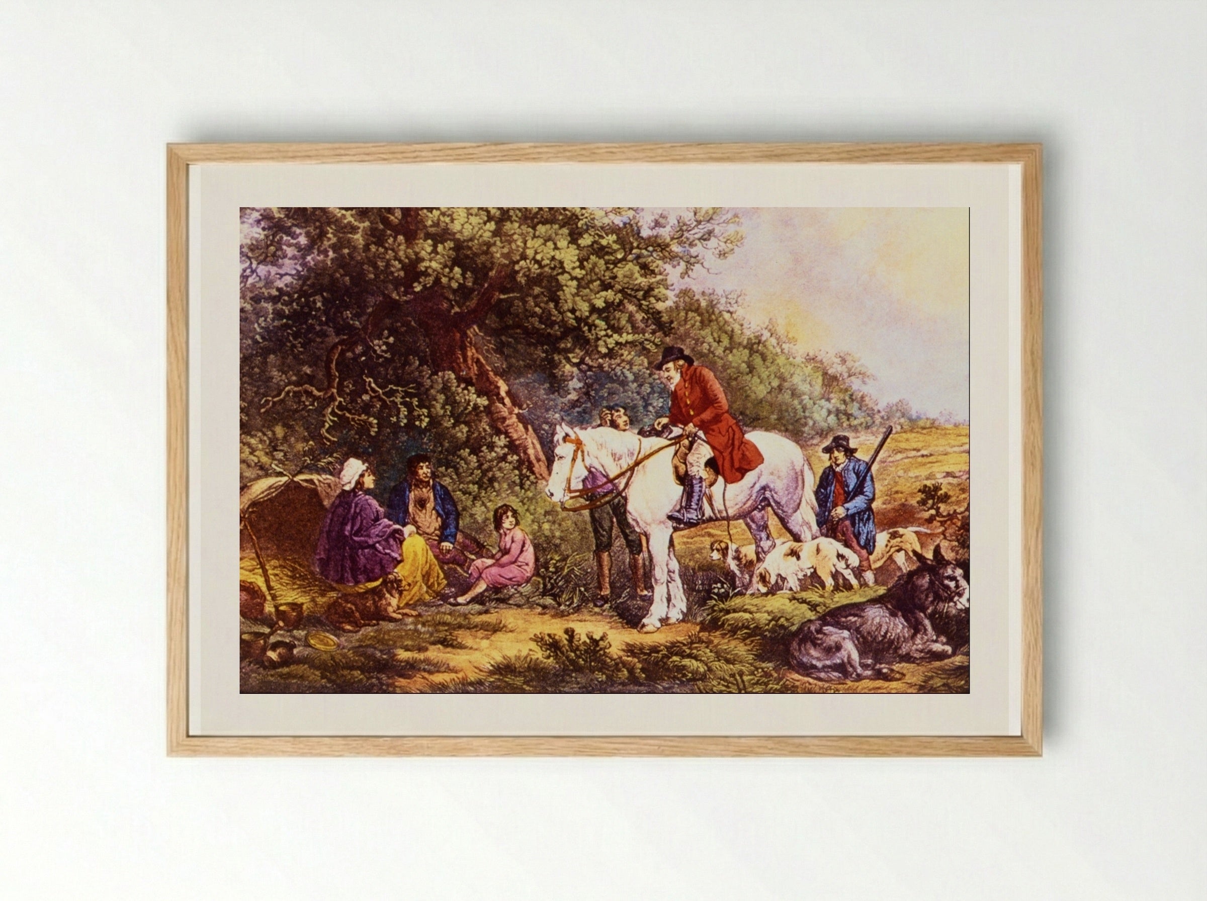 Morning (The Benevolent Sportsman) - George Morland - Framed Print Wood
