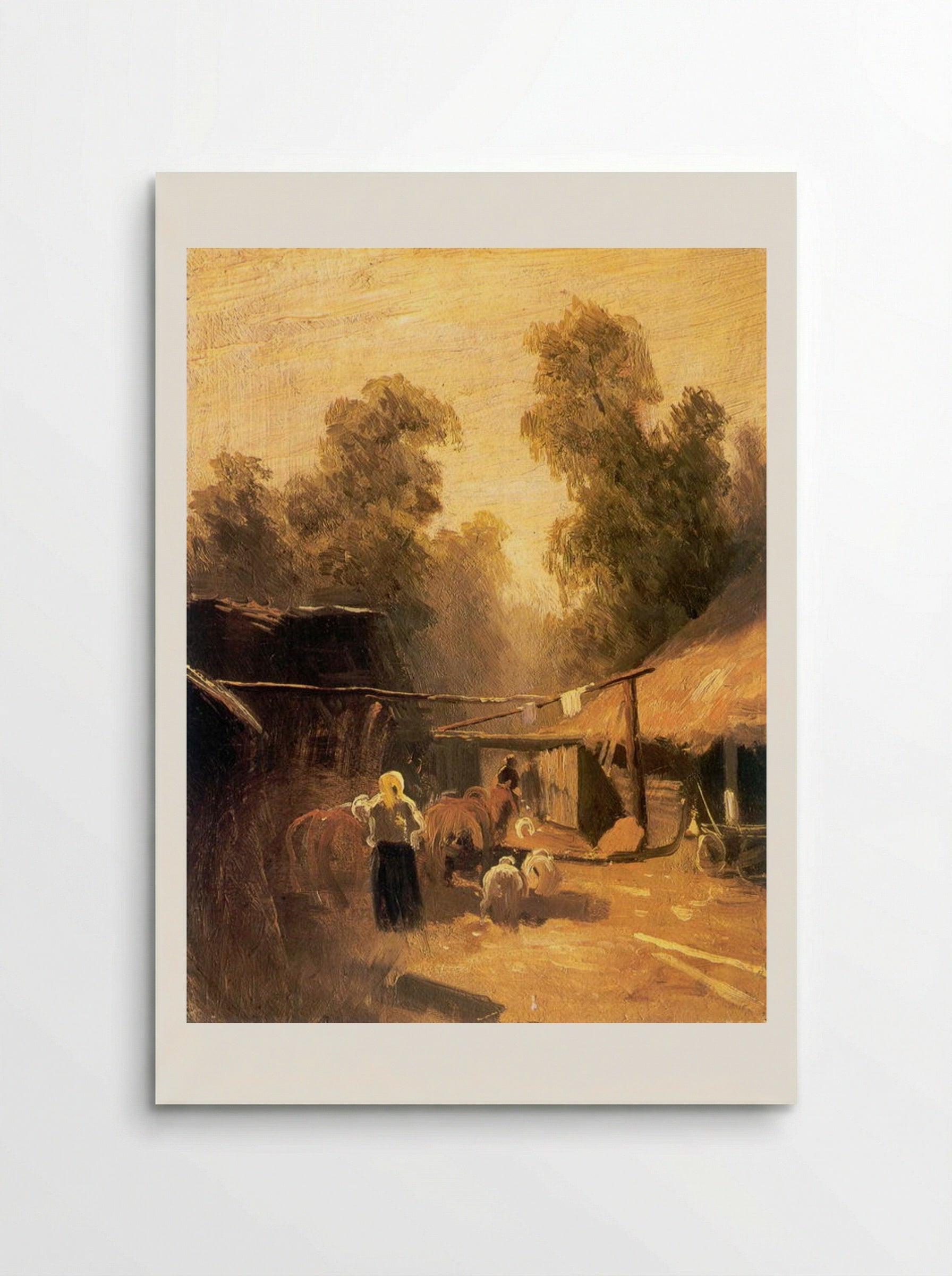 Morning in a Village - Fyodor Vasilyev - Poster