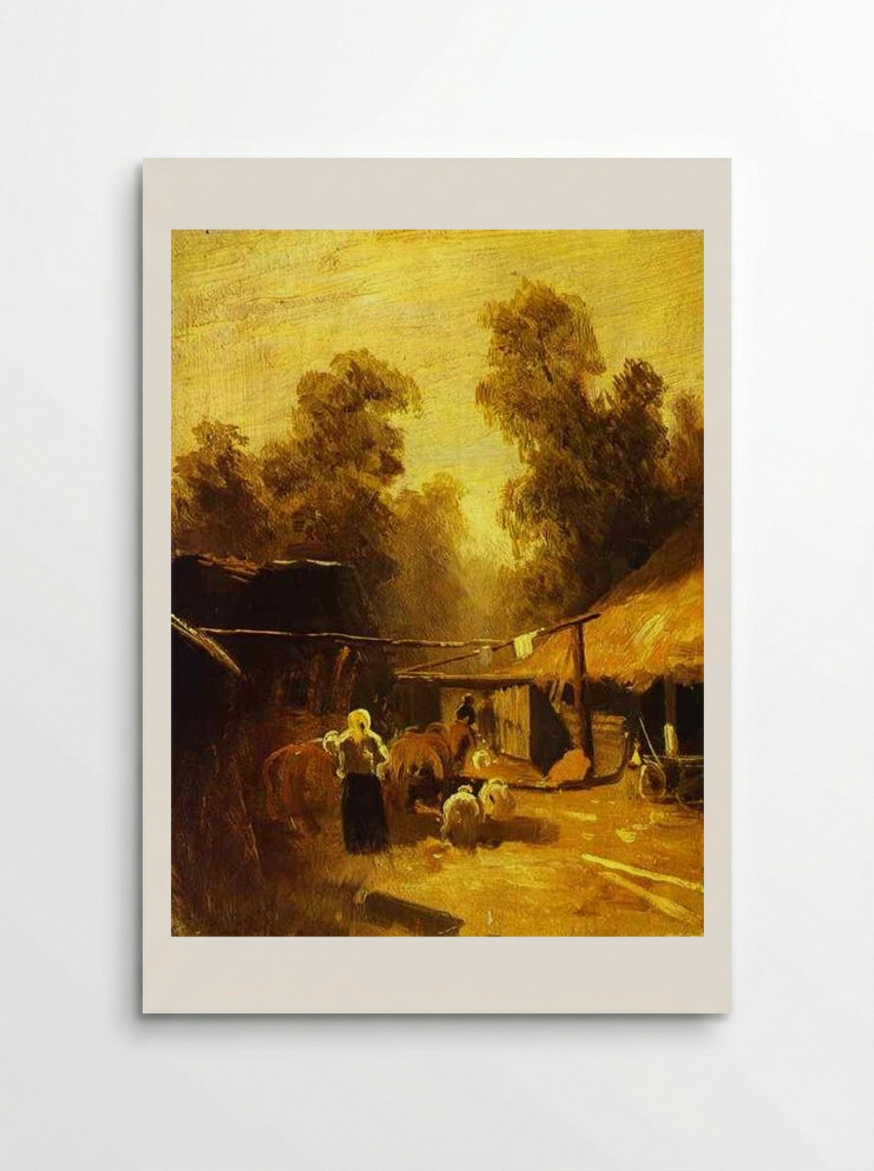 Morning in a Village - Fyodor Vasilyev - Poster