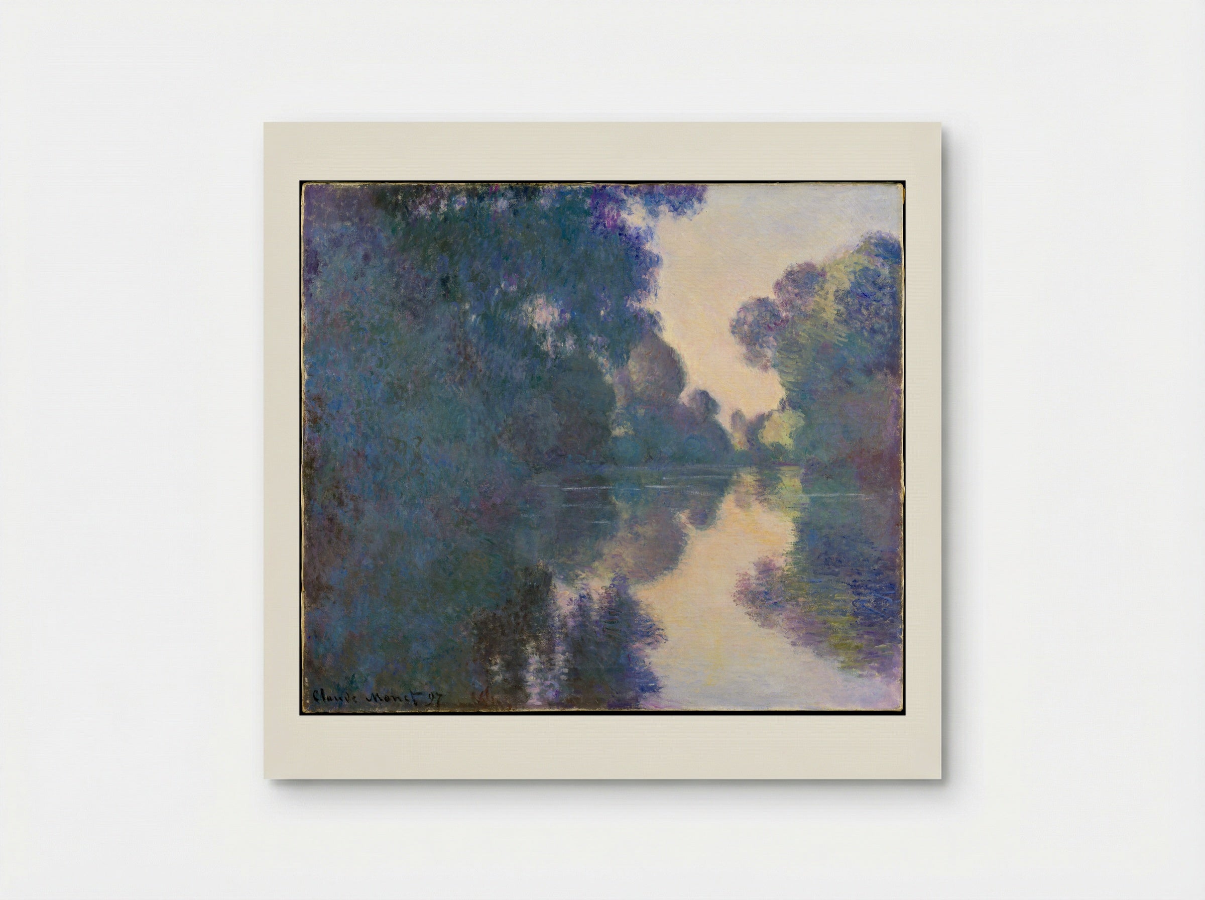 Morning on the Seine near Giverny - Claude Monet - Poster