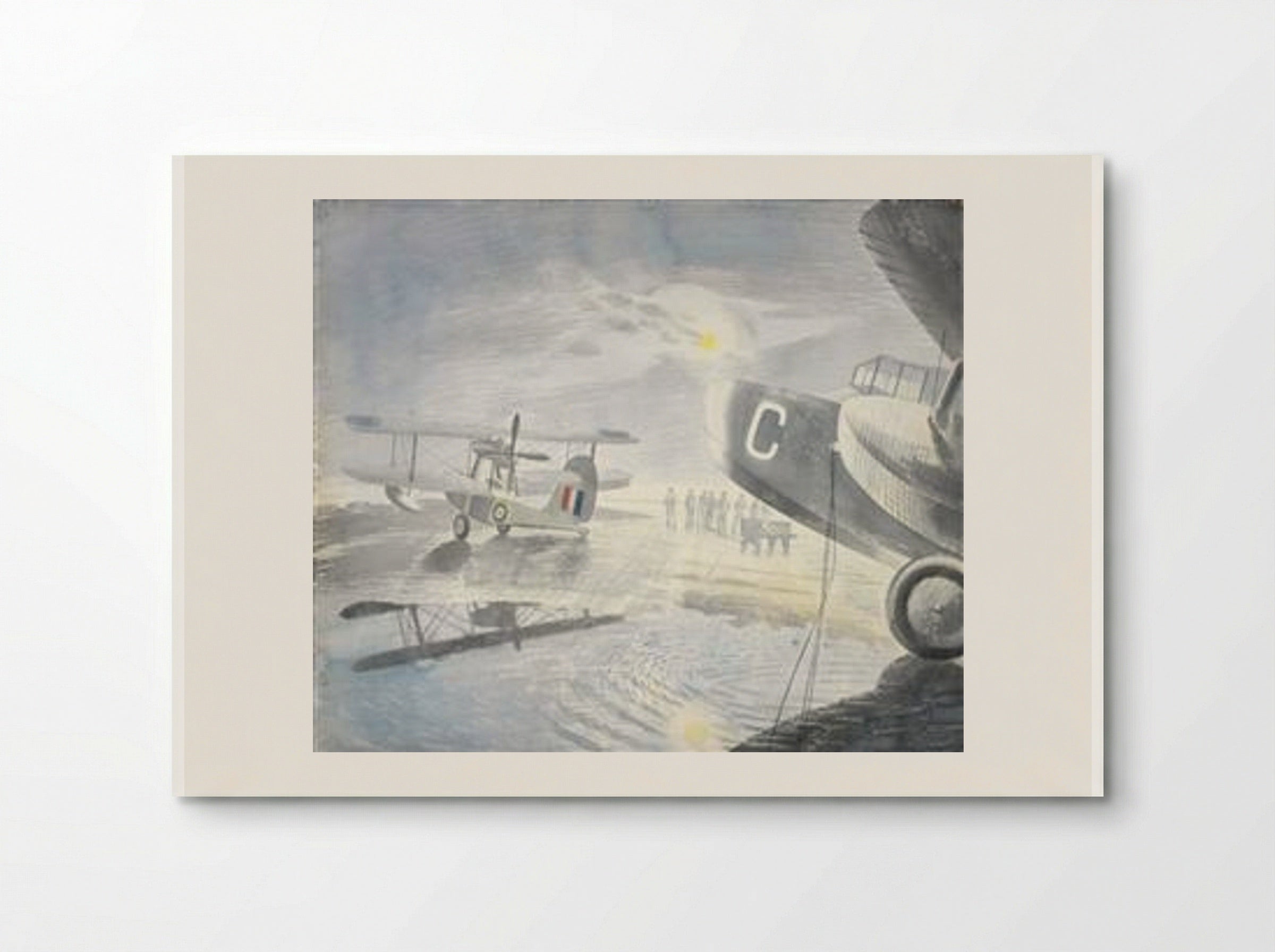 Morning on the Tarmac - Eric Ravilious - Poster