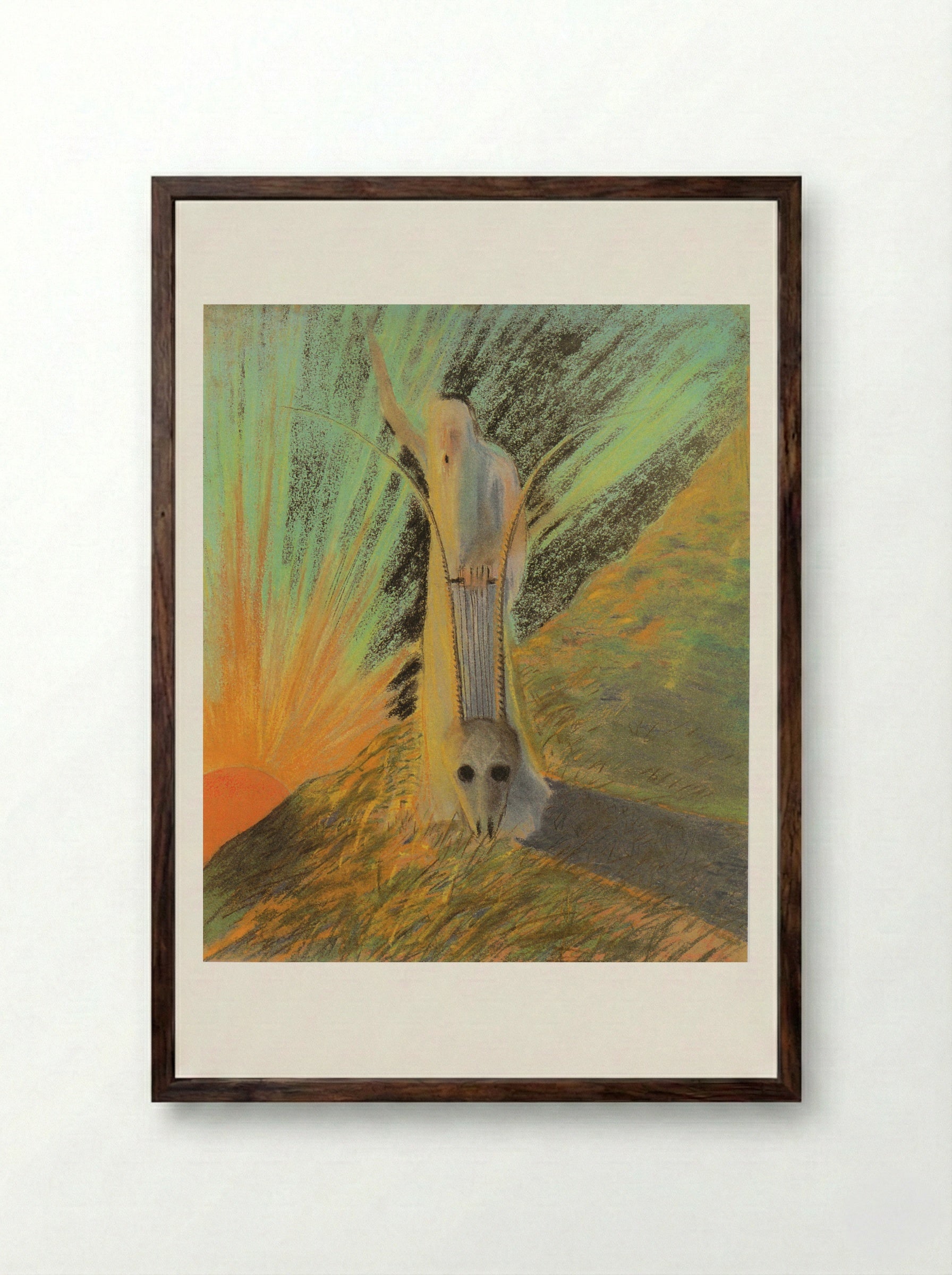 Morning - Mikalojus Konstantinas Čiurlionis - Framed Print Dark Wood