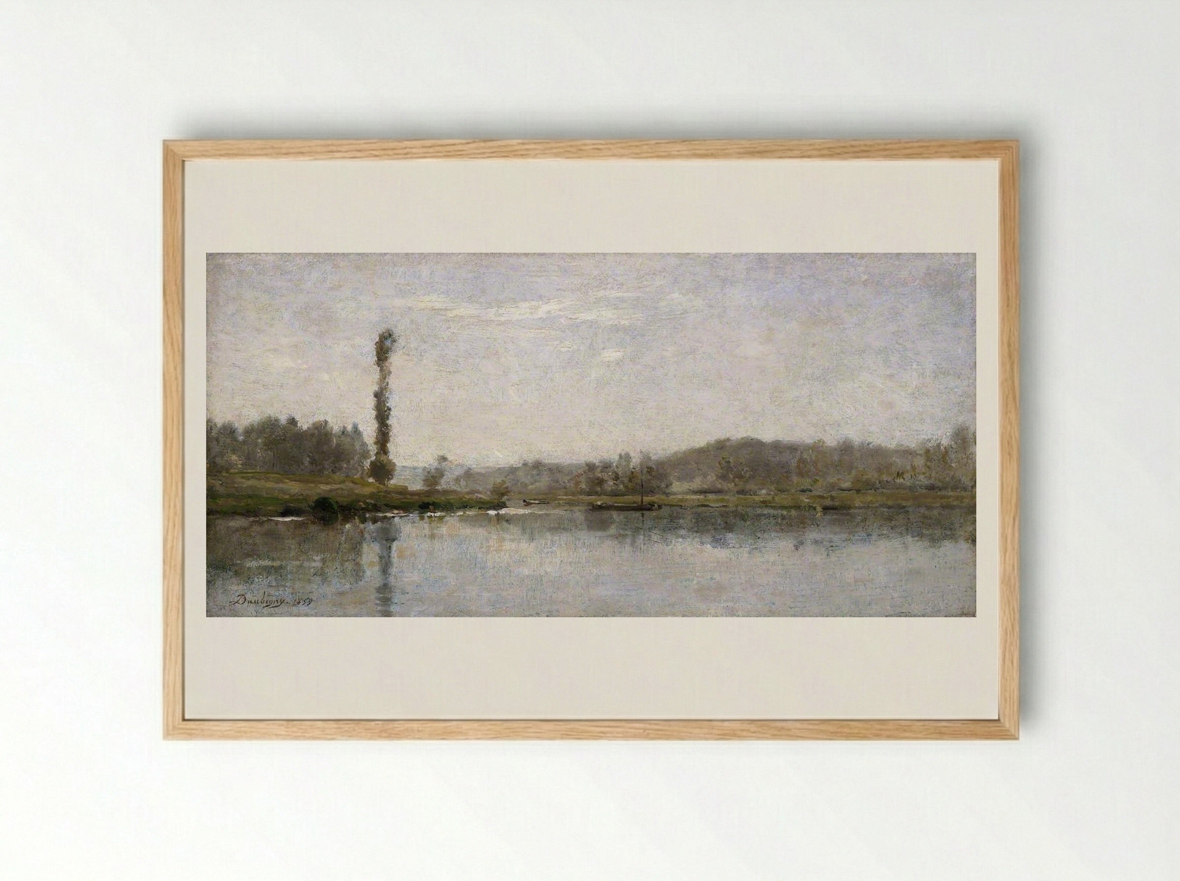 Morning - Charles-François Daubigny - Framed Print Wood