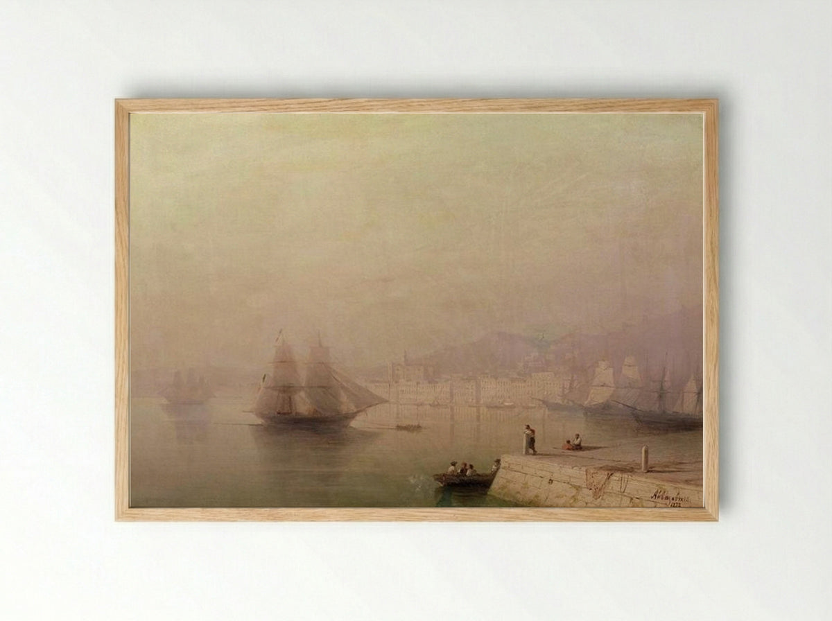 Morning. Bay - Ivan Aivazovsky - Framed Print Wood