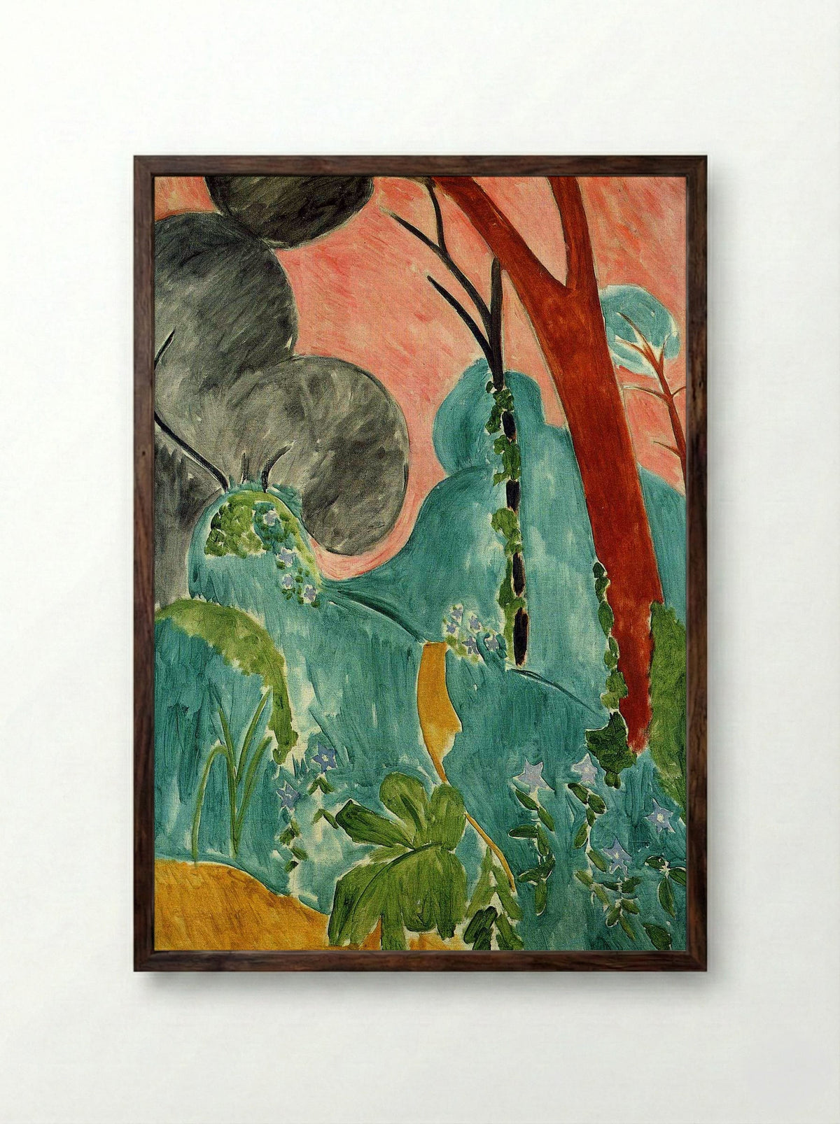 Moroccan Garden - Henri Matisse - Framed Print Dark Wood