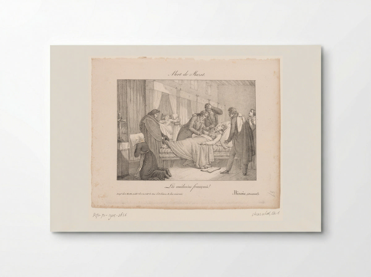 Mort de Mazet - Charles-Abraham Chasselat - Poster