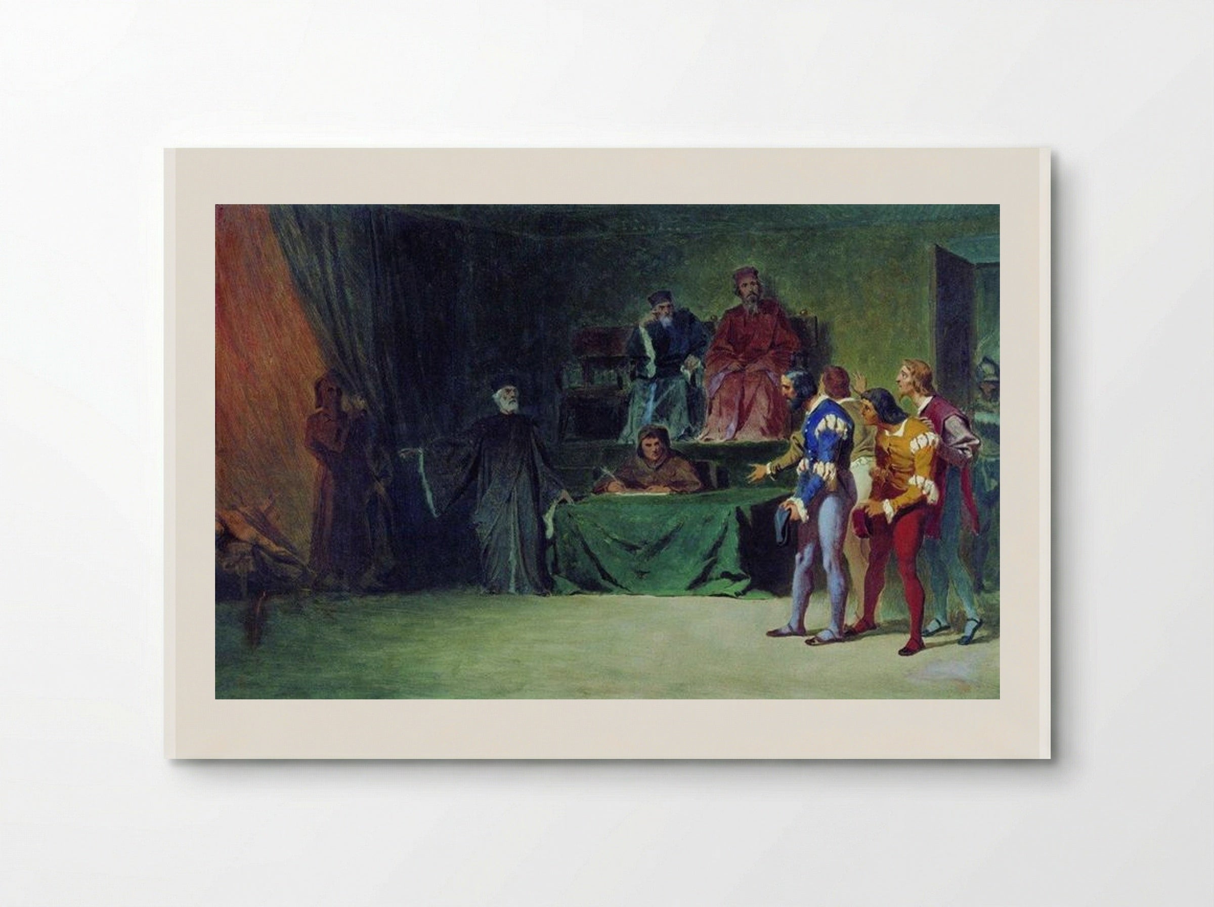 Mosaicists before the Council of Three in Venice - Fyodor Bronnikov - Poster