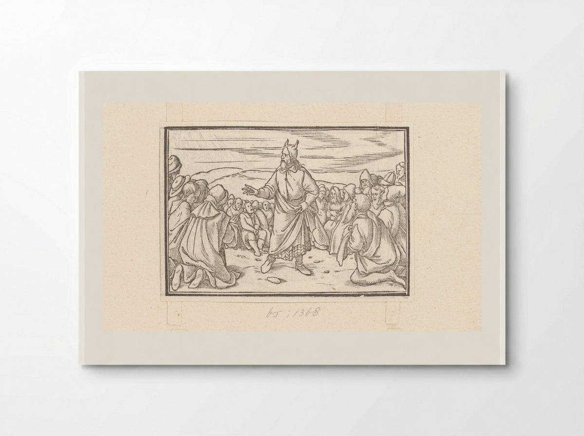 Moses Addressing the People of Israel - Veit Rudolf Specklin - Poster