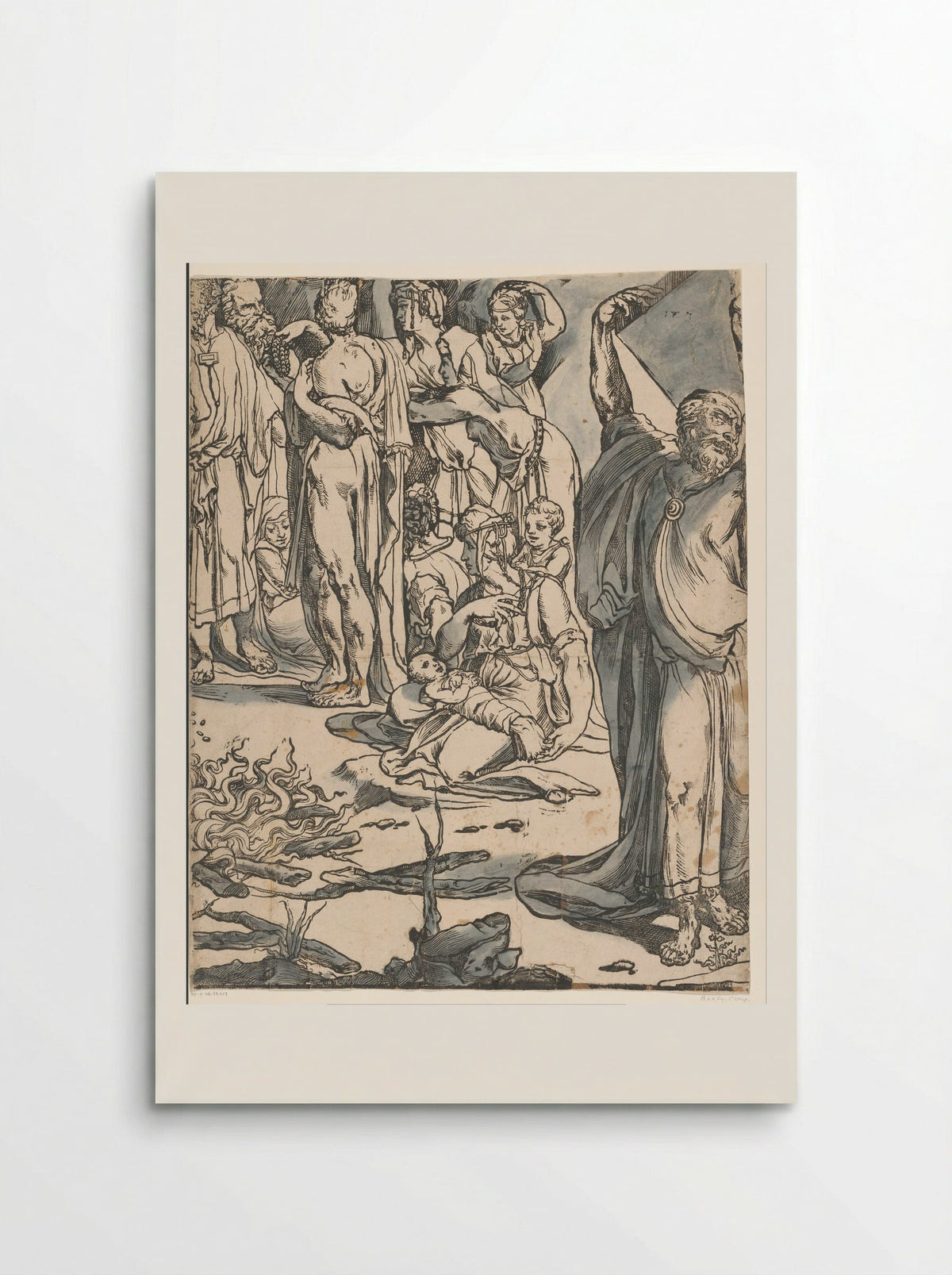 Moses Breaking the Tablets of the Law (Second Part) - Andrea Andreani - Poster