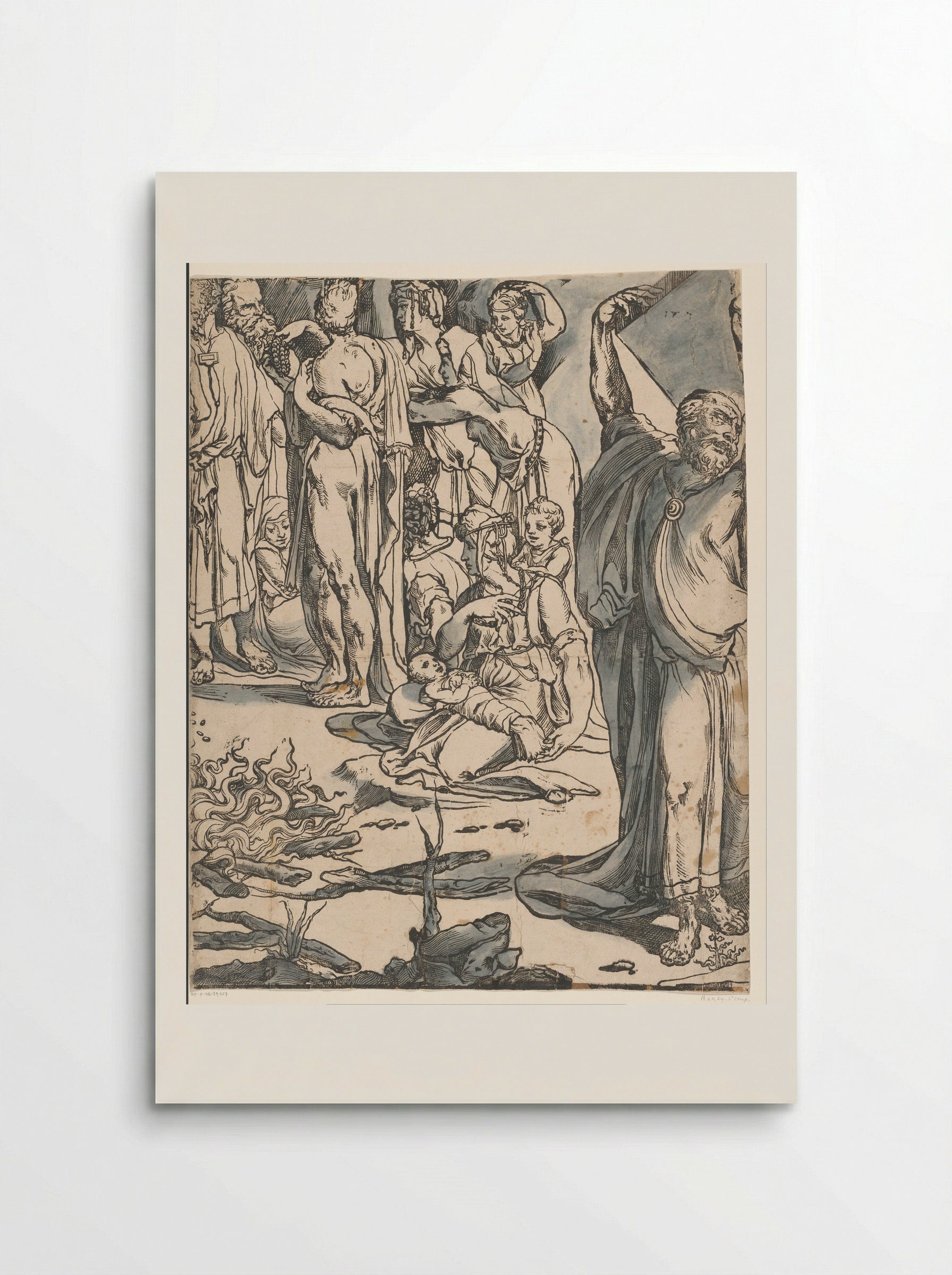 Moses Breaking the Tablets of the Law (Second Part) - Andrea Andreani - Poster