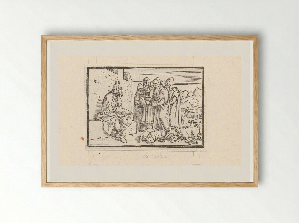 Moses Instructing the Priests - Veit Rudolf Specklin - Framed Print Wood