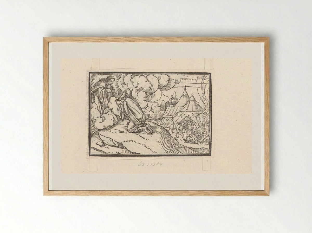 Moses Receiving Instructions for the Consecration of Priests - Veit Rudolf Specklin - Framed Print Wood