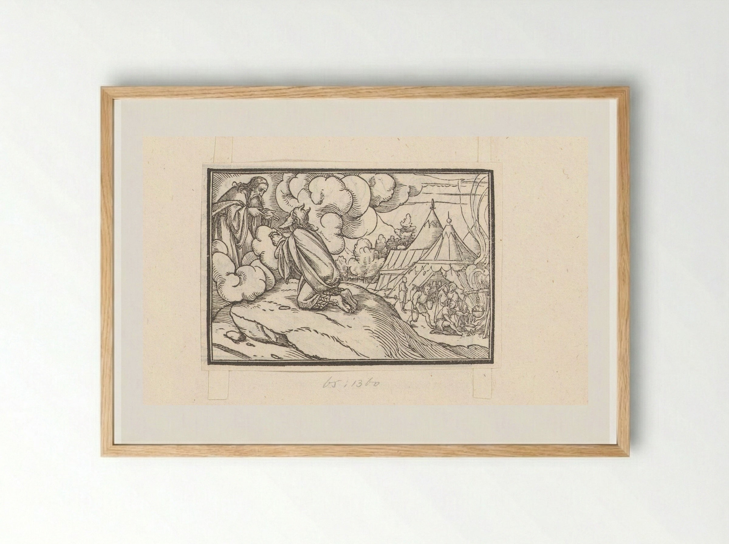 Moses Receiving Instructions for the Consecration of Priests - Veit Rudolf Specklin - Framed Print Wood