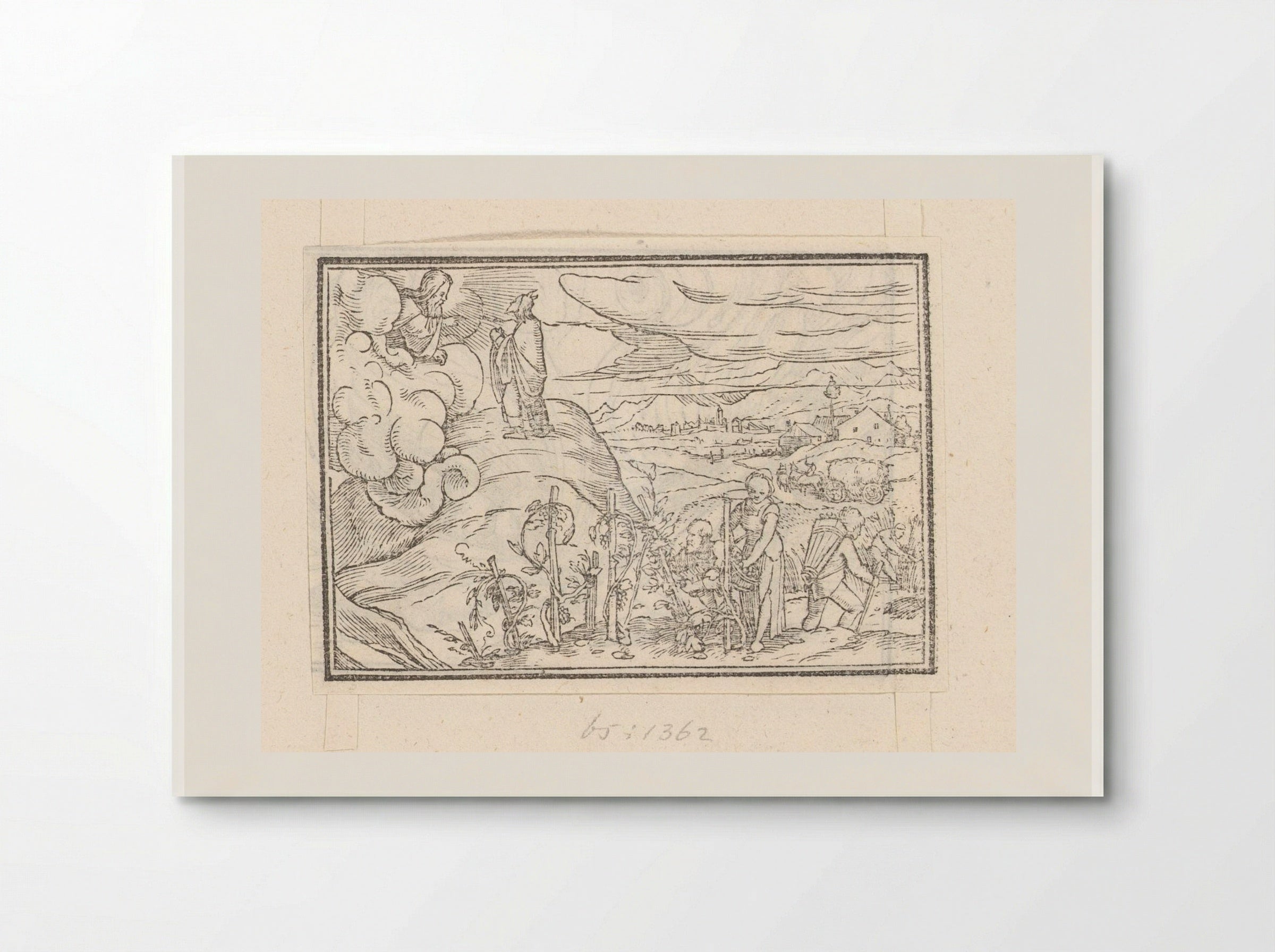 Moses Receiving Instructions for the Harvest and Viticulture - Veit Rudolf Specklin - Poster