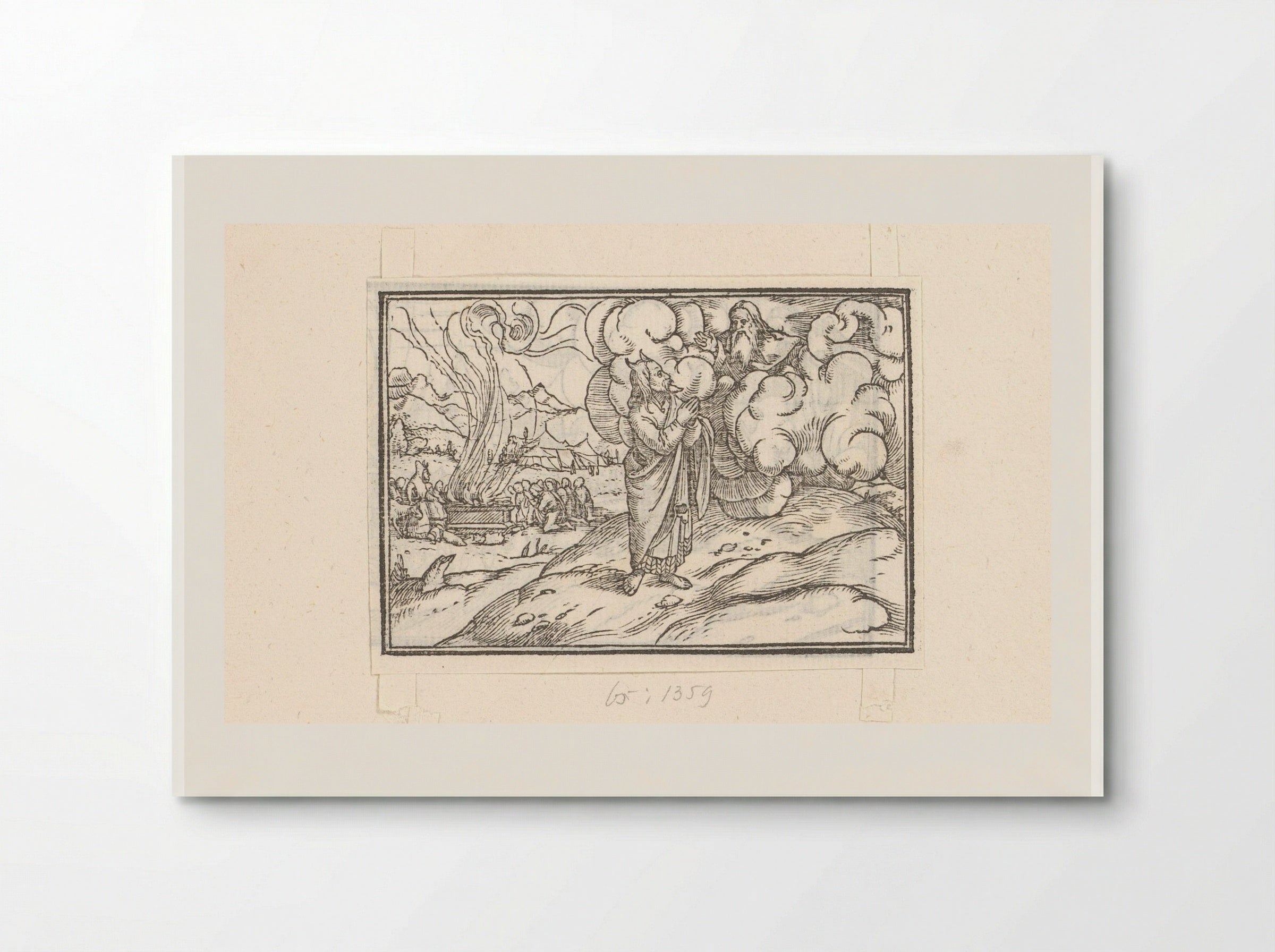 Moses Receiving Instructions on Burnt Offerings - Veit Rudolf Specklin - Poster
