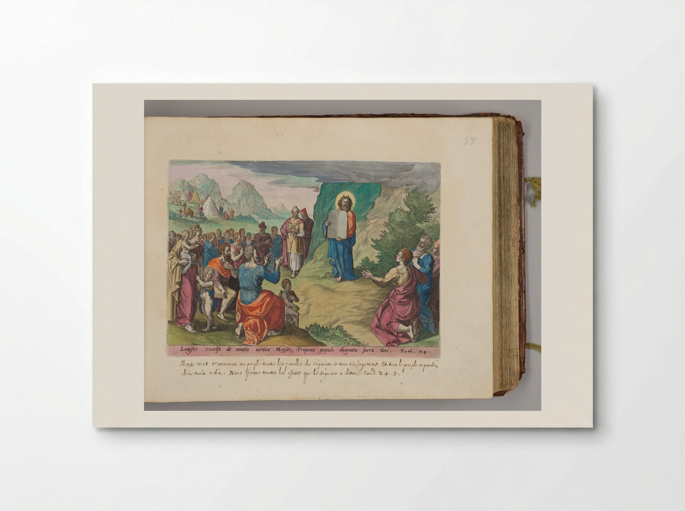 Moses Showing the Tables of the Law - Johann Sadeler I - Poster