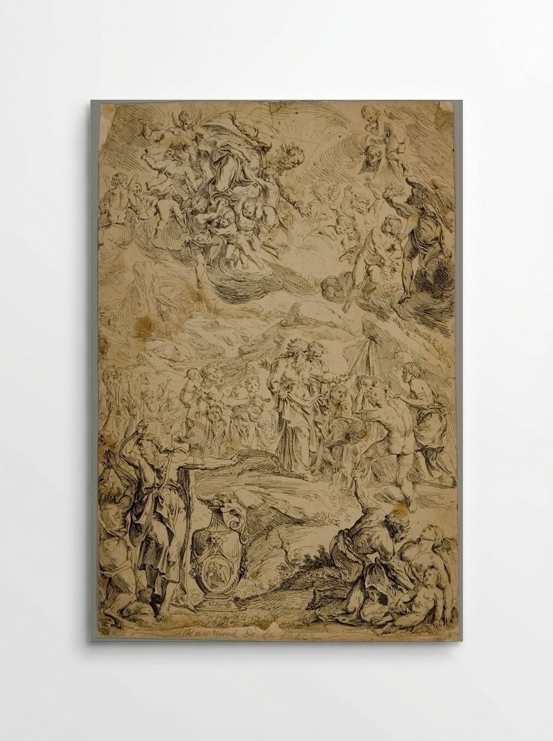 Moses Striking the Rock - Frans Ertinger - Poster