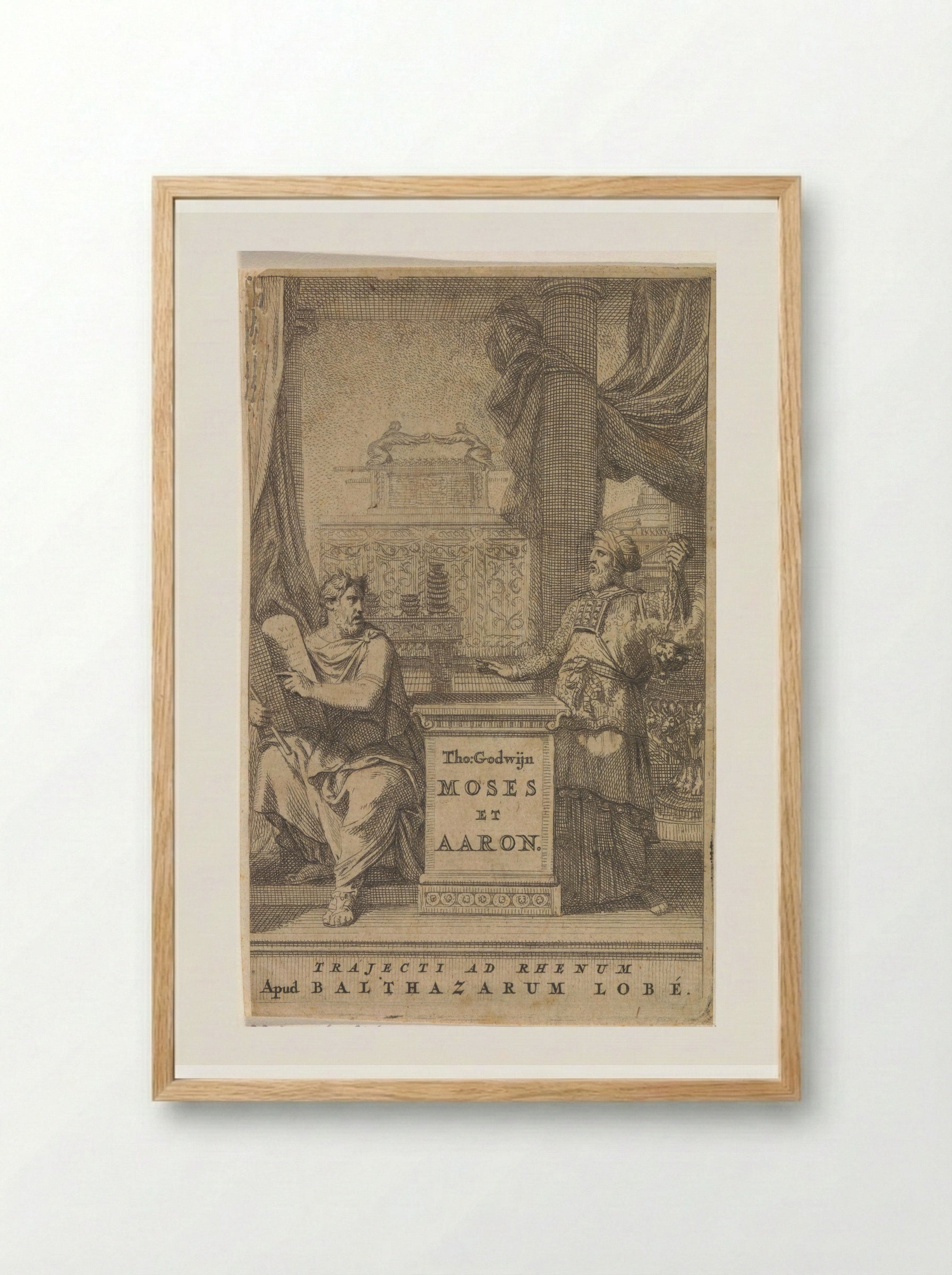 Moses and Aaron - Gerard de Lairesse - Framed Print Wood