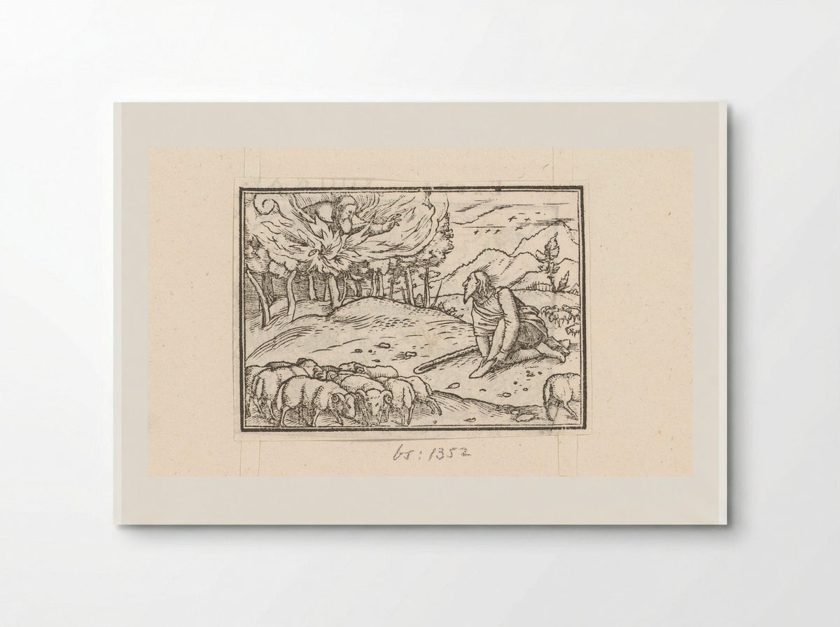 Moses and the Burning Bush - Veit Rudolf Specklin - Poster