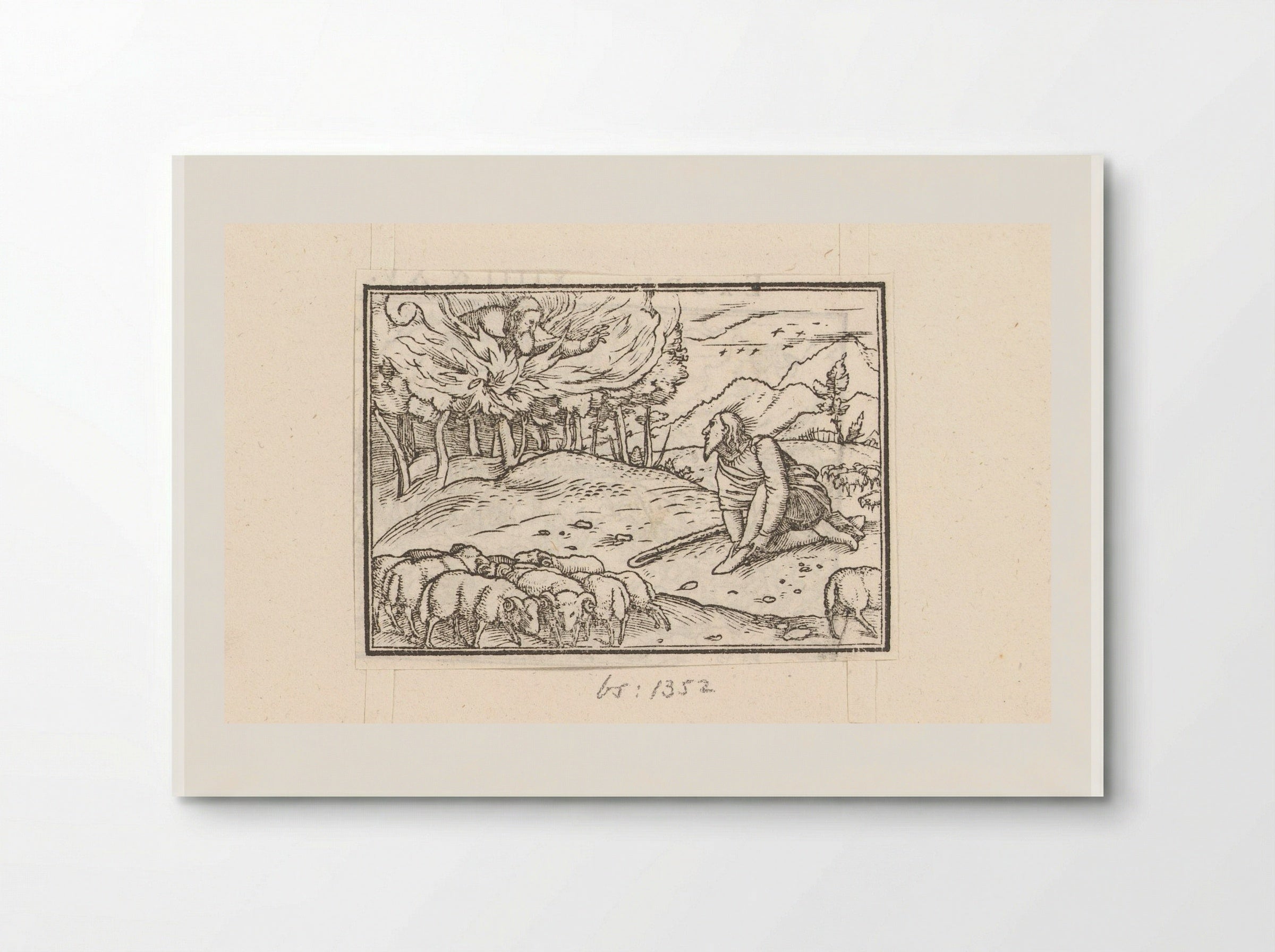 Moses and the Burning Bush - Veit Rudolf Specklin - Poster