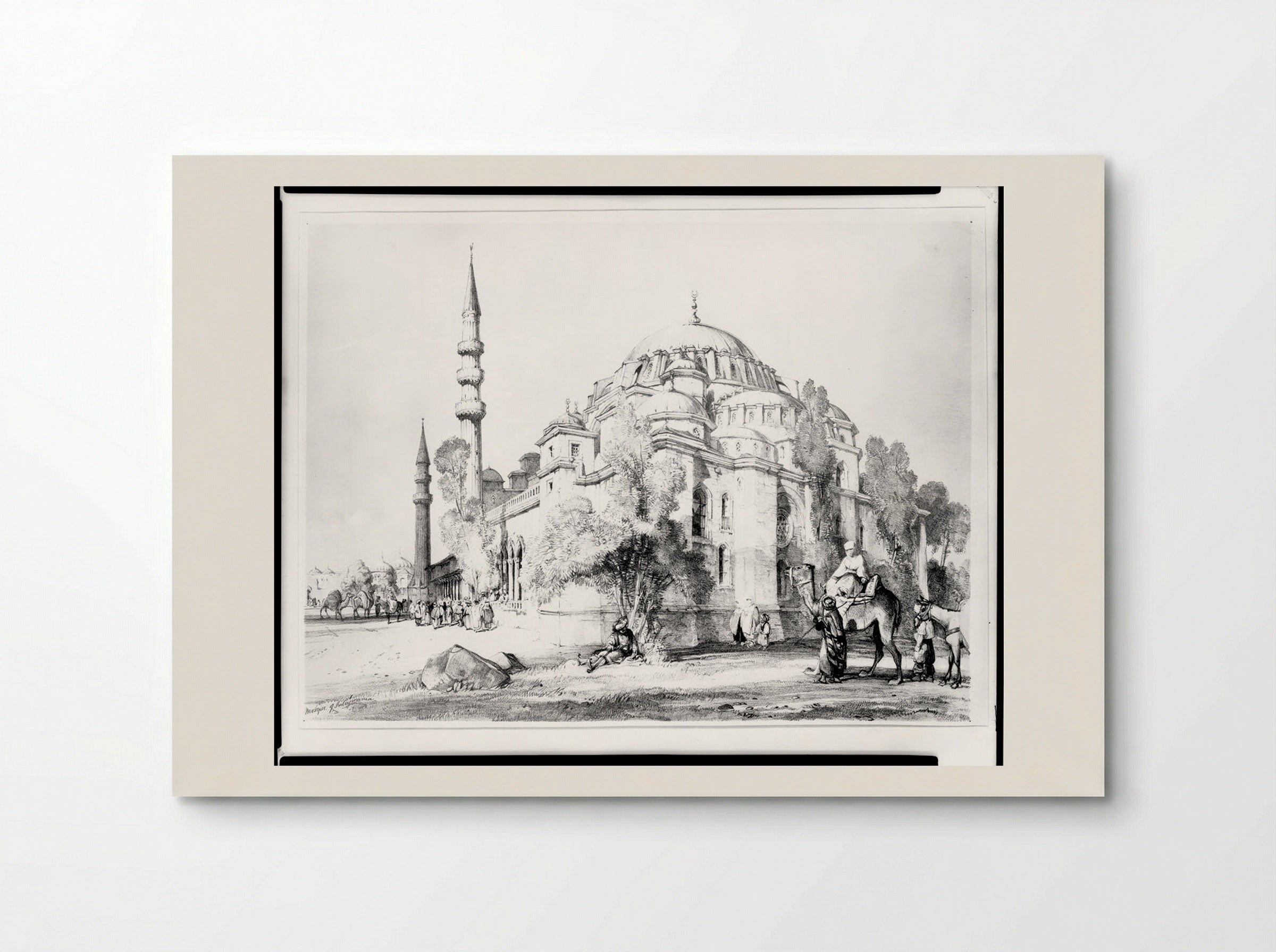 Mosque of Suleimaniyeh - John Frederick Lewis - Poster