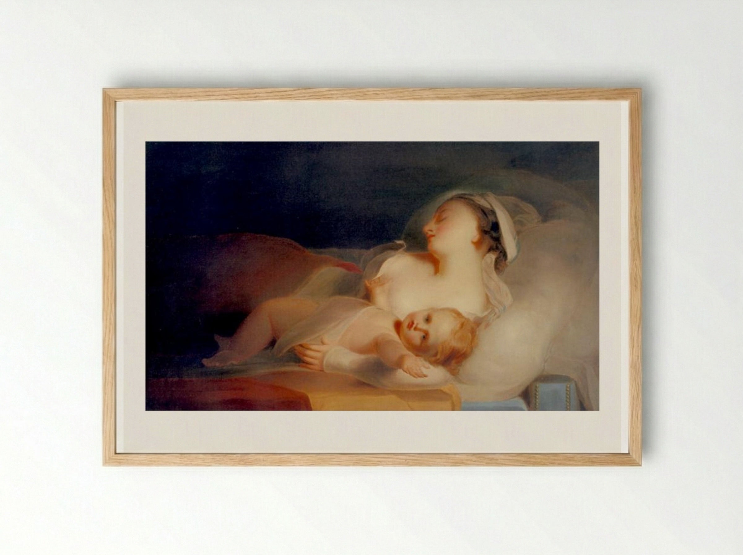 Mother and Child - Thomas Sully - Framed Print Wood