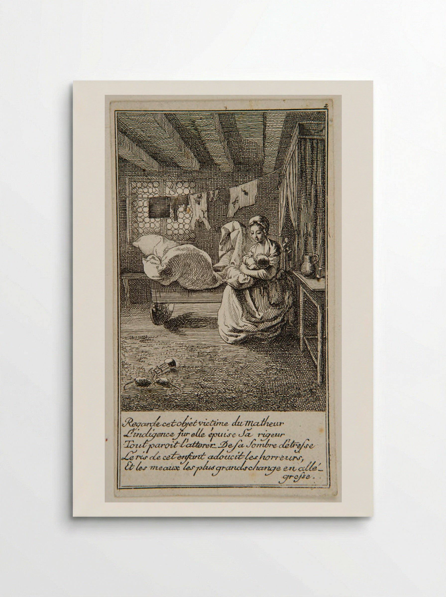 Mother and Child - Daniel Nikolaus Chodowiecki - Poster