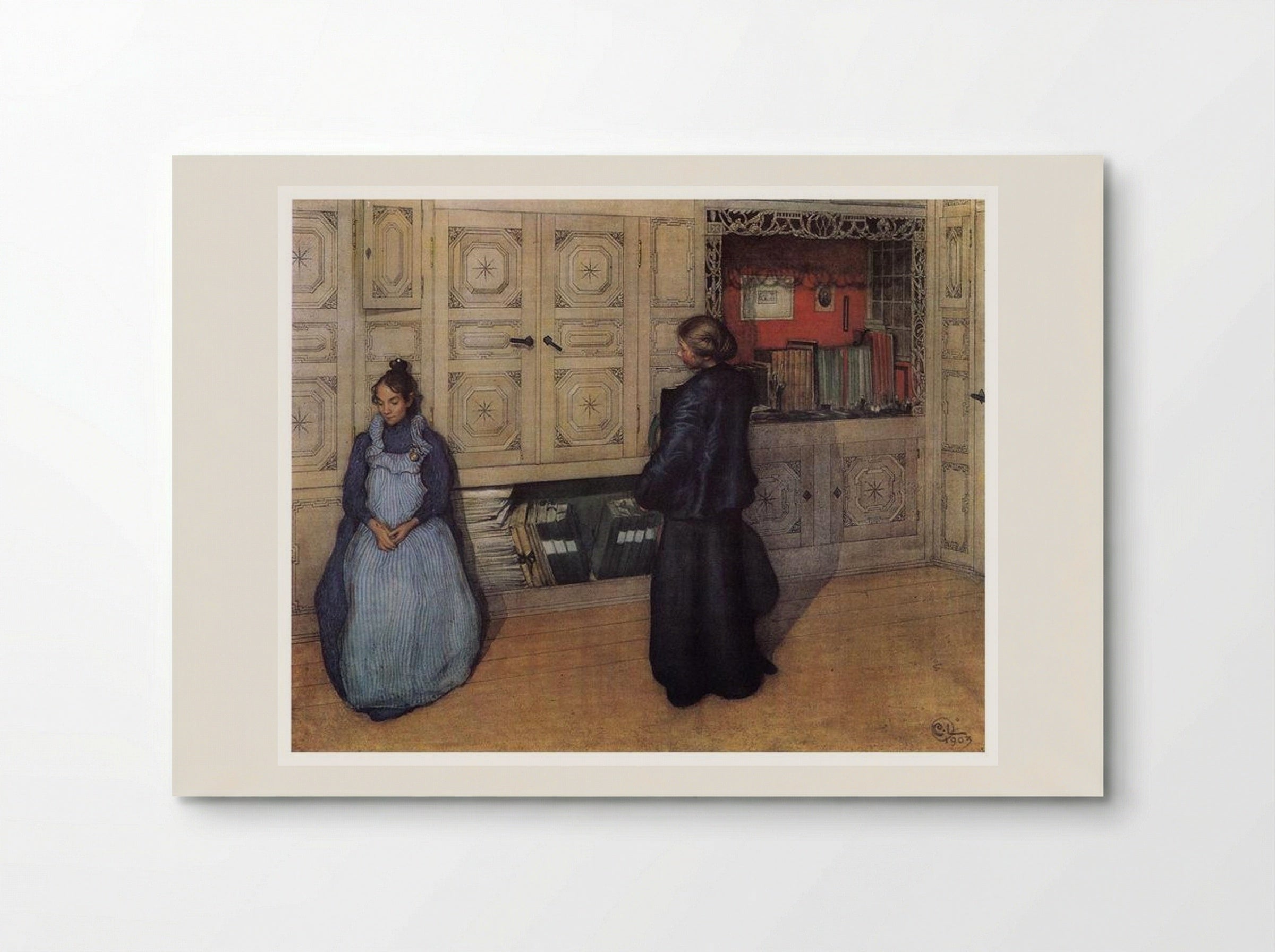 Mother and Daughter - Carl Larsson - Poster