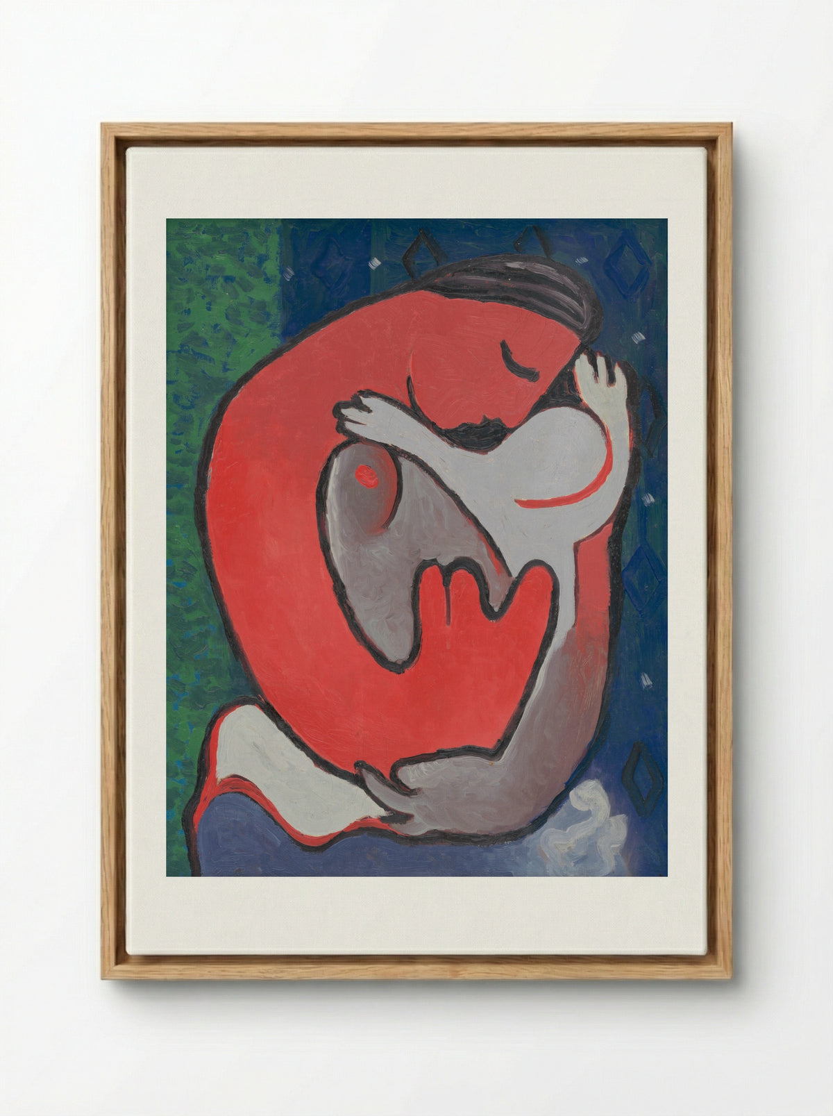 Mother's Embrace - Mikuláš Galanda - Framed Canvas Wood