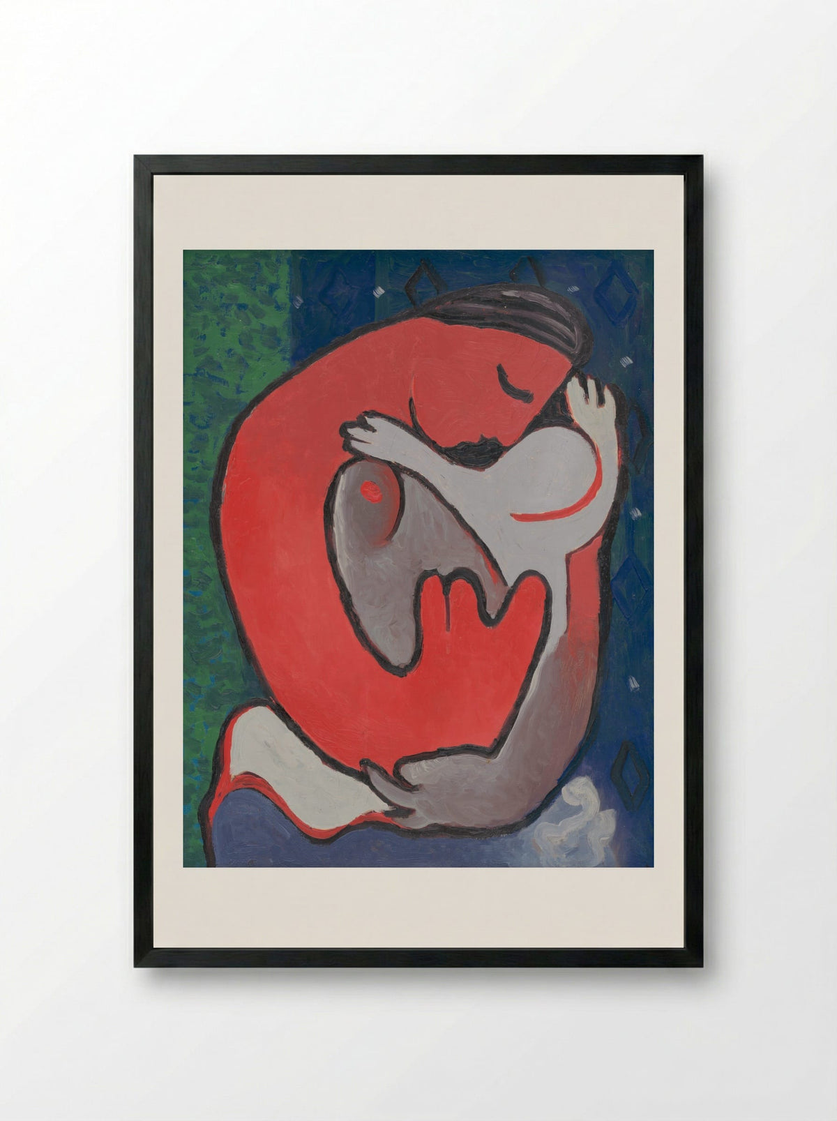 Mother's Embrace - Mikuláš Galanda - Framed Print Black