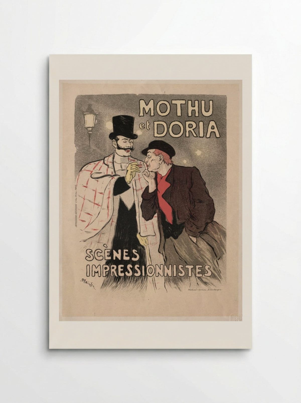 Mothu et Doria - Scènes impressionnistes - Théophile Alexandre Steinlen - Poster