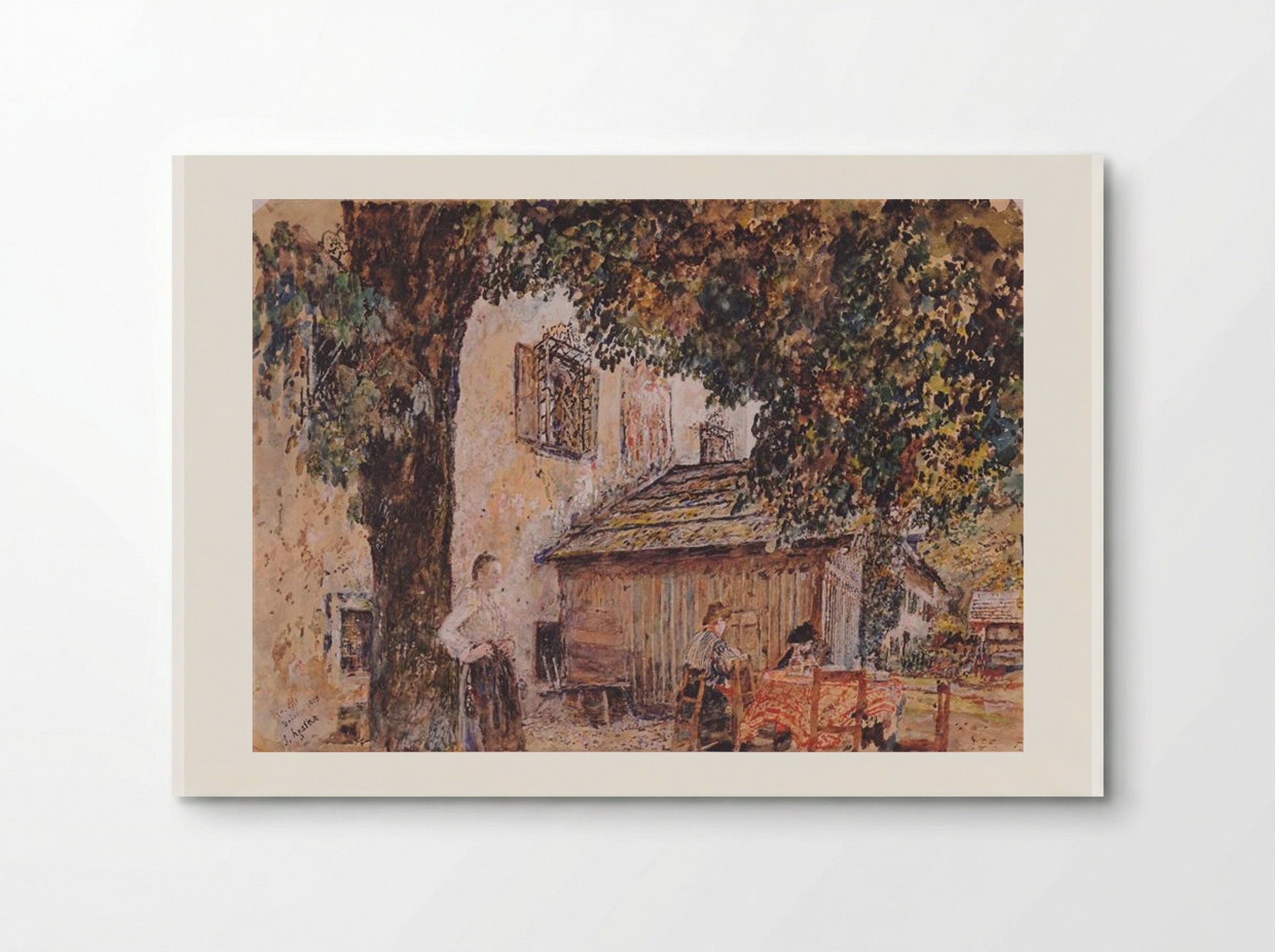 Motif from Goisern - Rudolf von Alt - Poster